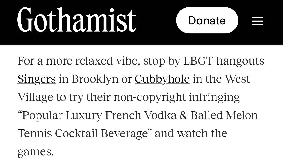 by popular demand, extended through 9/7 🎾🎾🎾

@gothamist