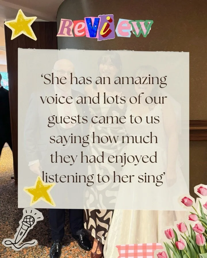 ⭐️ Follow the star to read the full review ⭐️

Kind words from one of my September couples ❤️🎶🎙️

Thanks so much for having me sing for you on your special day! 💕

Package- Drinks reception 🍸🍹
Venue - Drayton Manor Hotel 

#weddingsinger #drinks