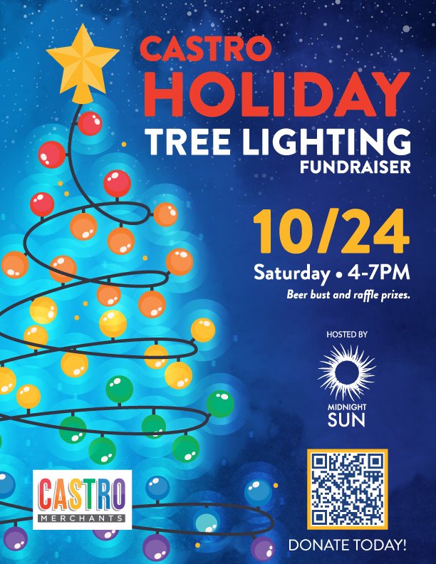 Castro Holiday Tree Fundraiser at Midnight Sun