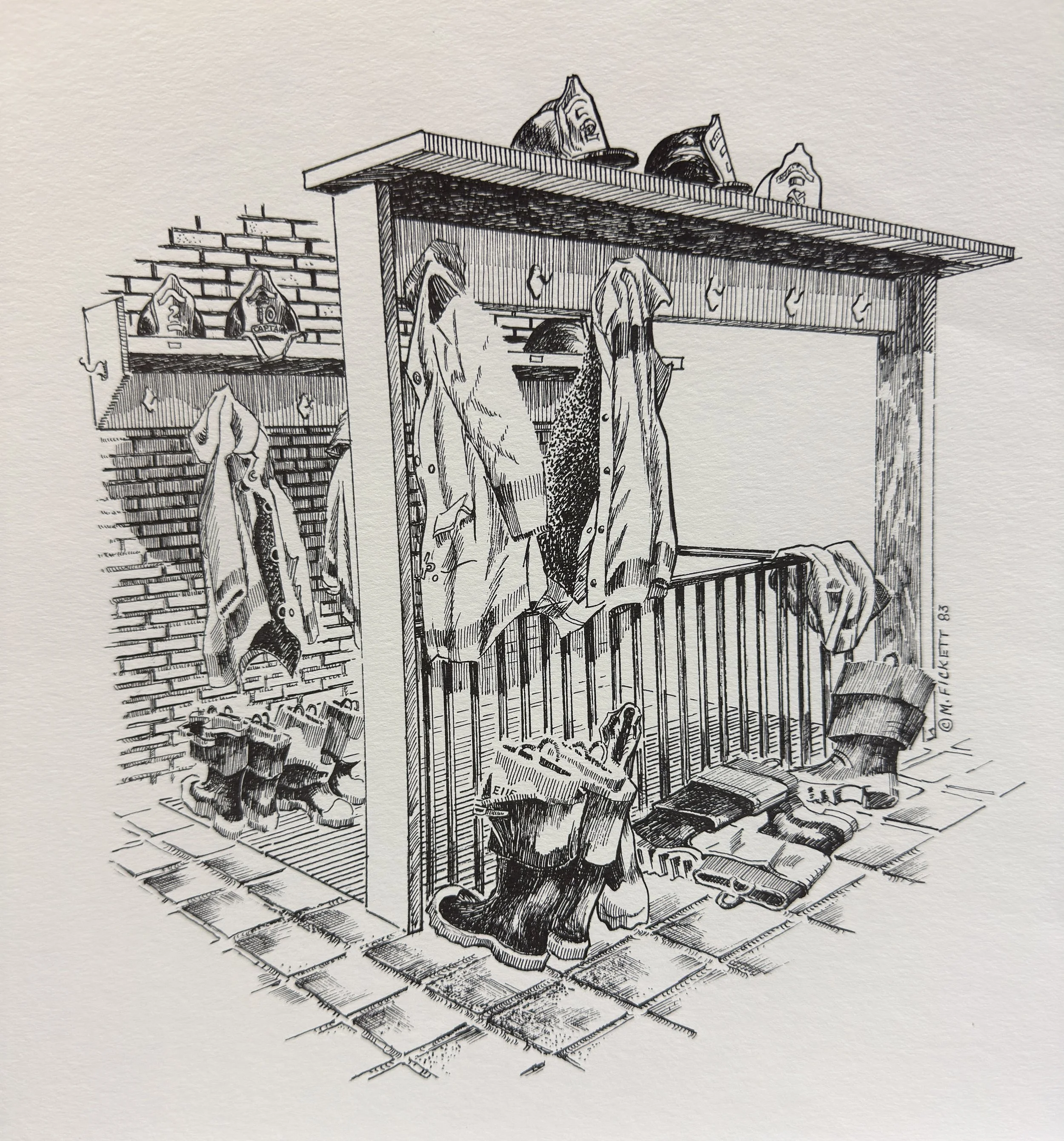 "The Gear Rack" Print