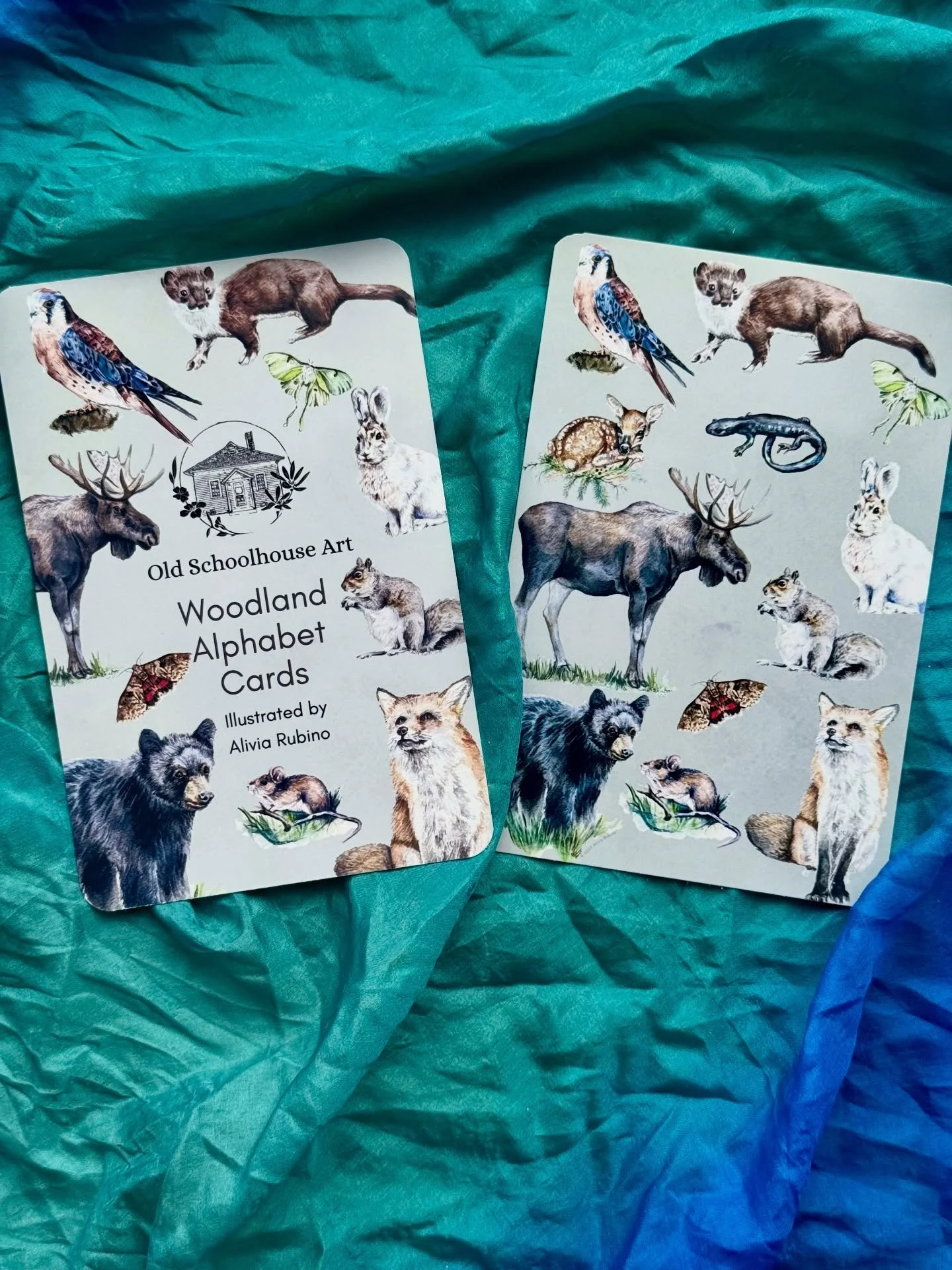 One new product that will be available late winter is my new Woodland Alphabet Set! I loooveeee making these sets because they give my littles the opportunity to learn about each animal as I paint them. From classrooms to nurseries, alphabet cards ma