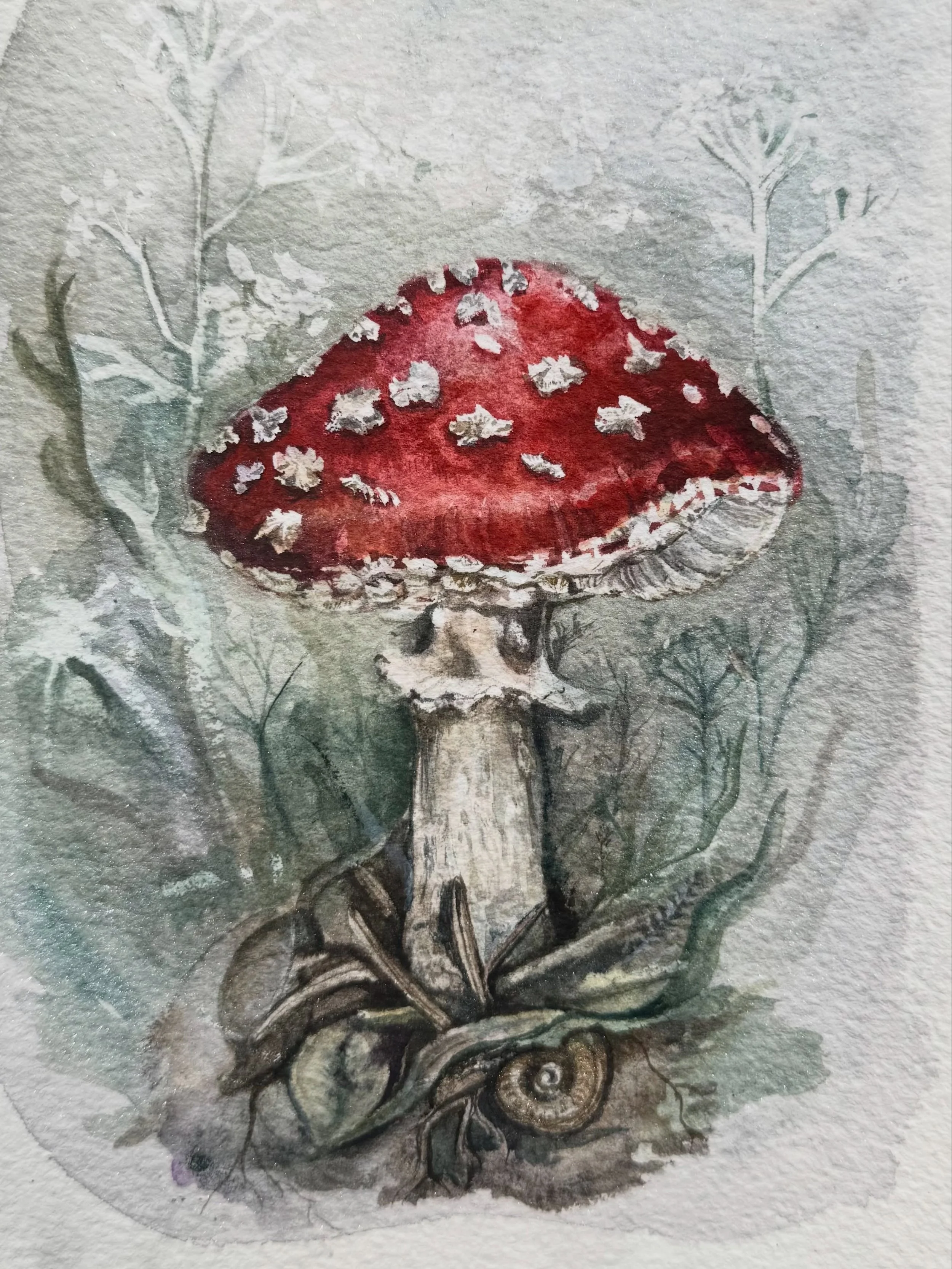 Mushroom painting season #mushroompainting #amanita #flyagaric #mushroom #fungi