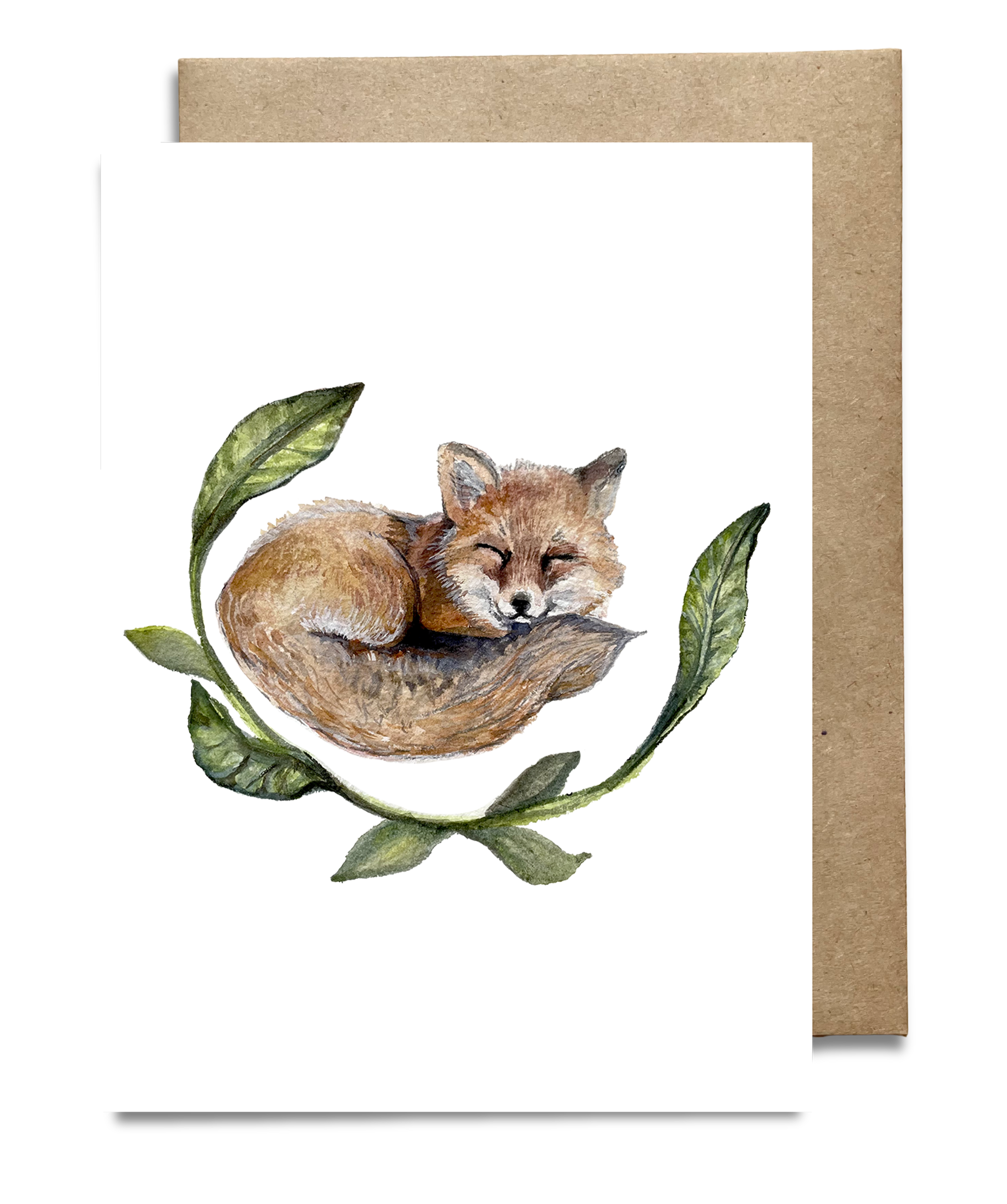 Sleeping Fox Card