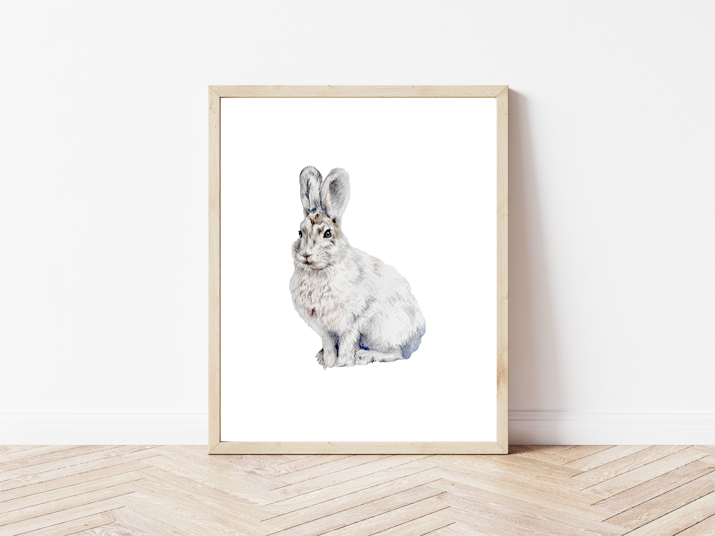 Hare/ Watercolor Painting Fine Art Print / Nursery Decor / Cottagecore / Home Decor