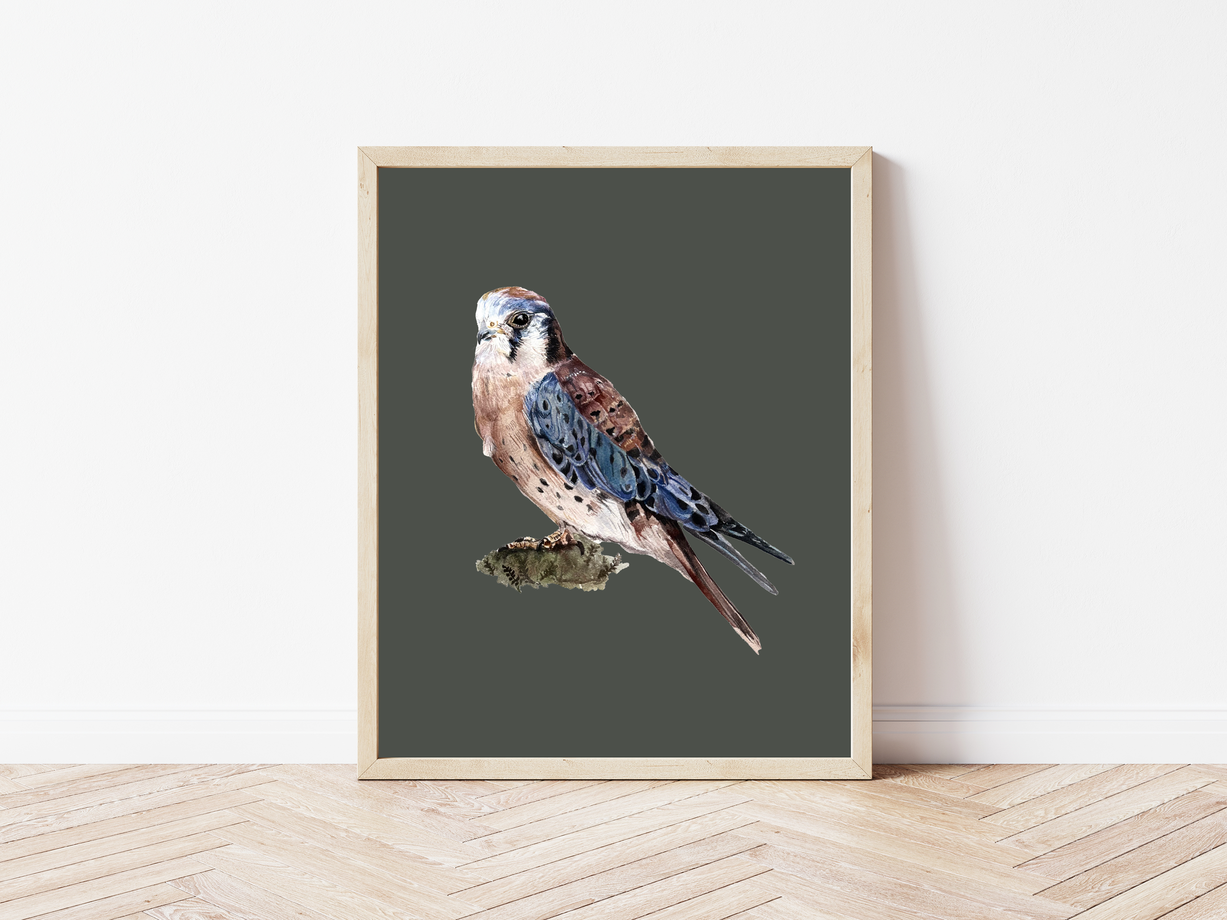 Kestrel/ Watercolor Painting Fine Art Print / Nursery Decor / Cottagecore / Home Decor