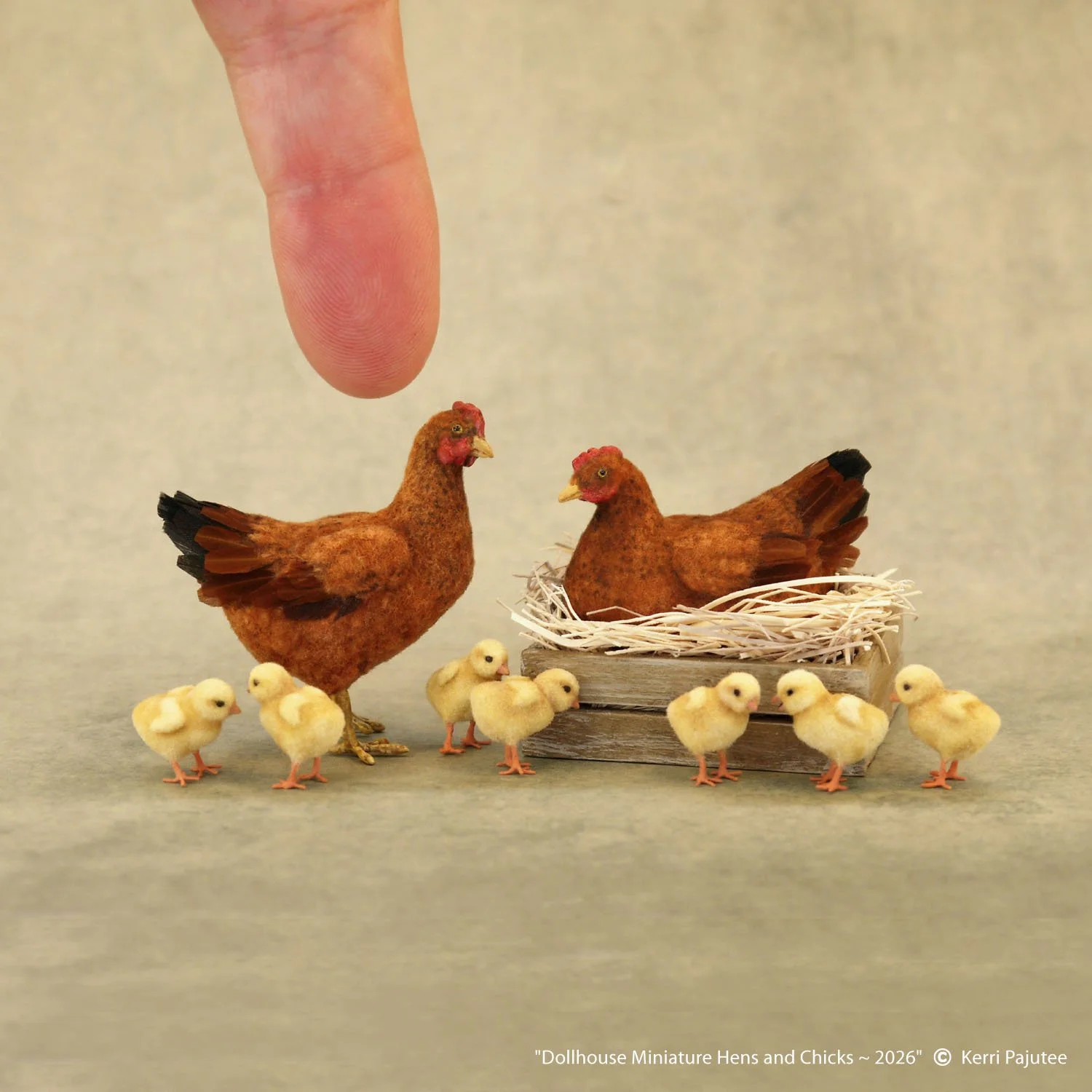 KP_Dollhouse Miniature Hens Chicks 2026.jpg