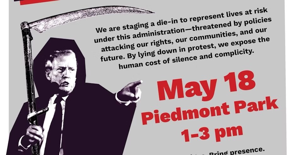 Death of Democracy: A Die-In Demonstration