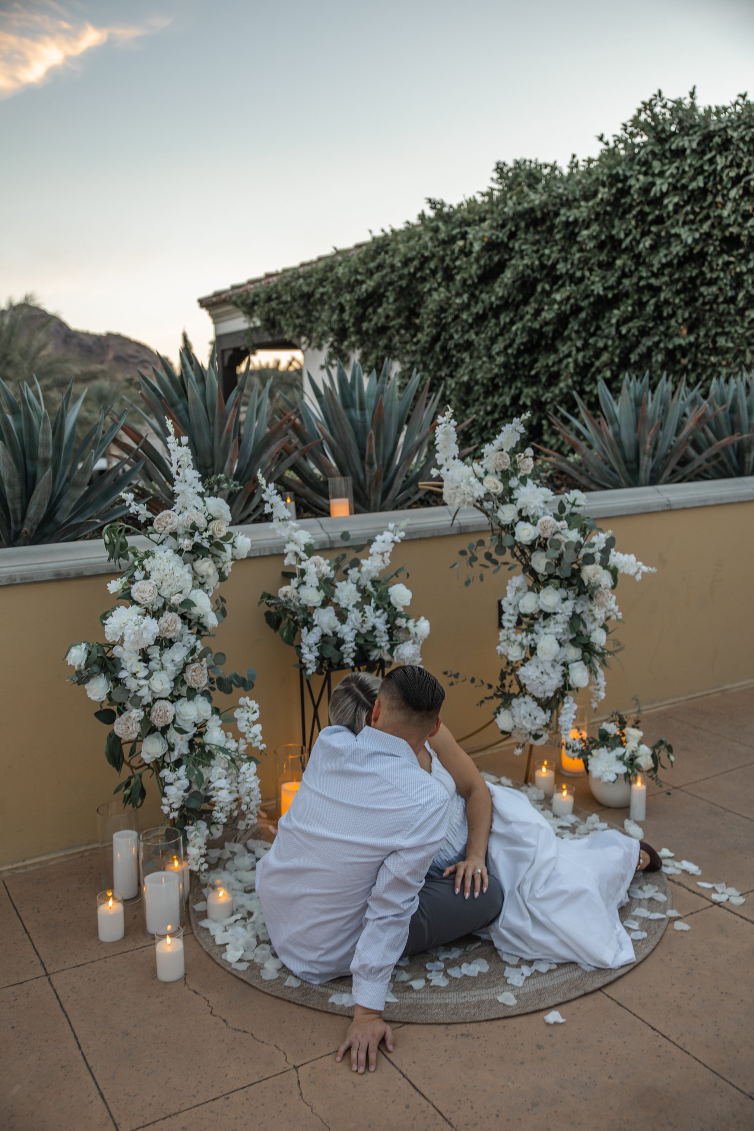 A custom Valentine’s Day proposal at Omni Montelucia in Scottsdale, Arizona