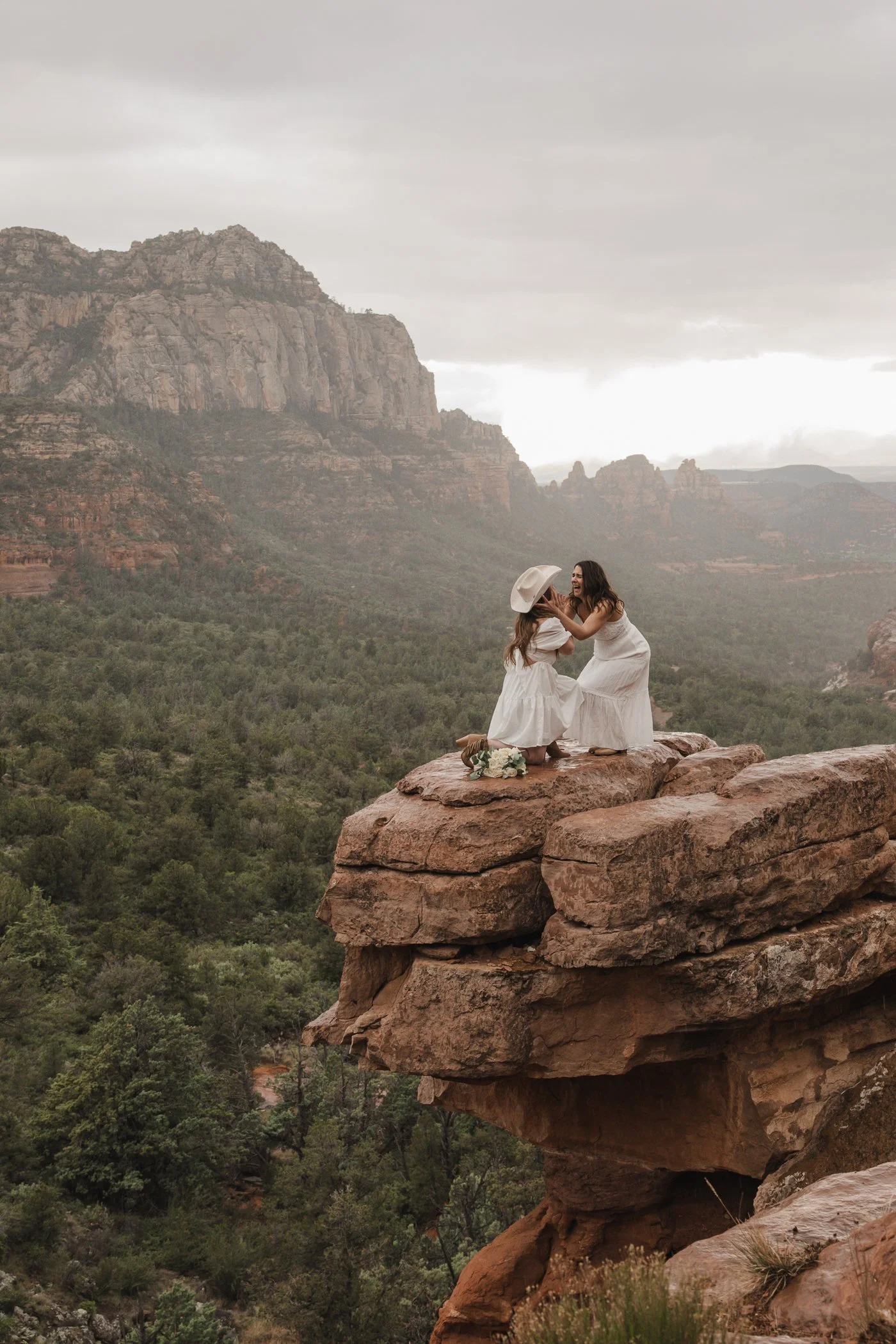 Sedona Merry Go Round Rock Rainy Elopement with idoadventureco-32.jpg