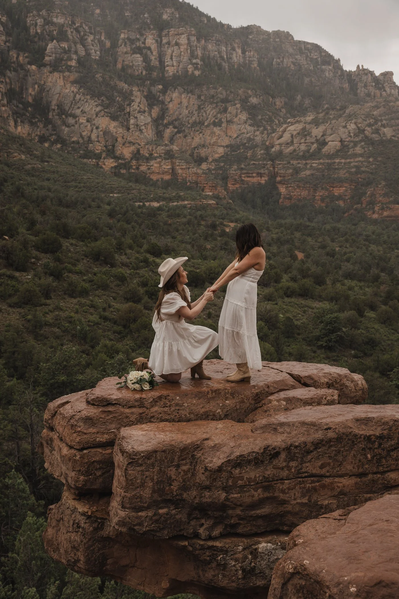 Sedona Merry Go Round Rock Rainy Elopement with idoadventureco-39.jpg