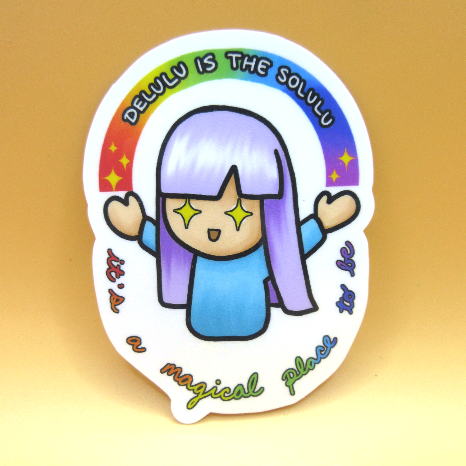 Delulu is the Solulu Sticker