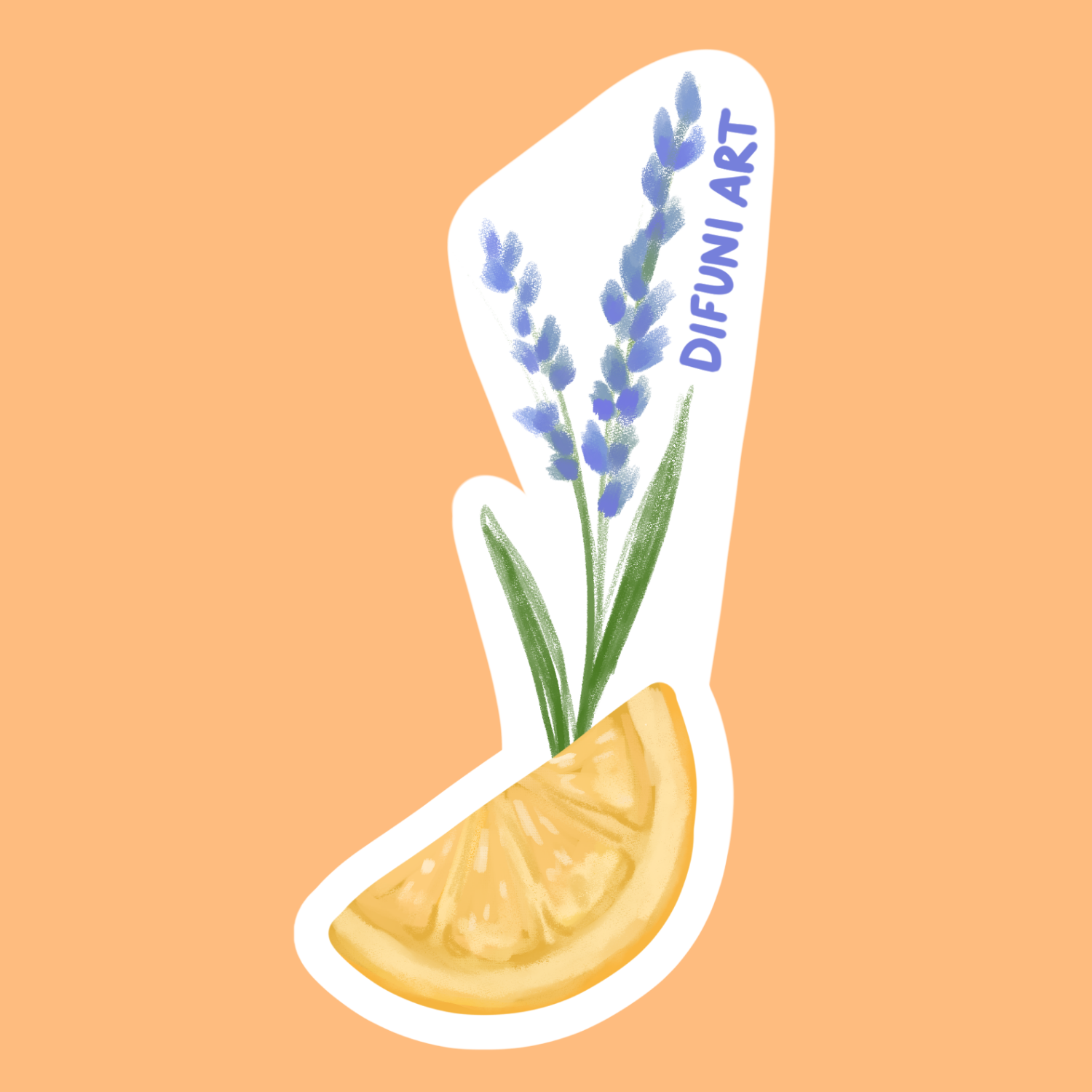 Lemon Lavender Sticker