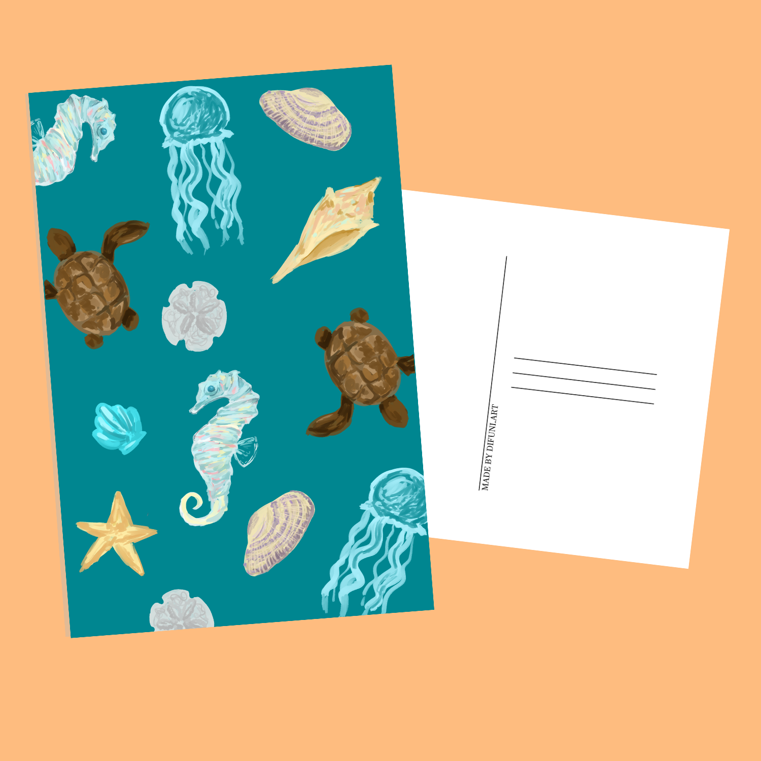 Sea Party Postcard