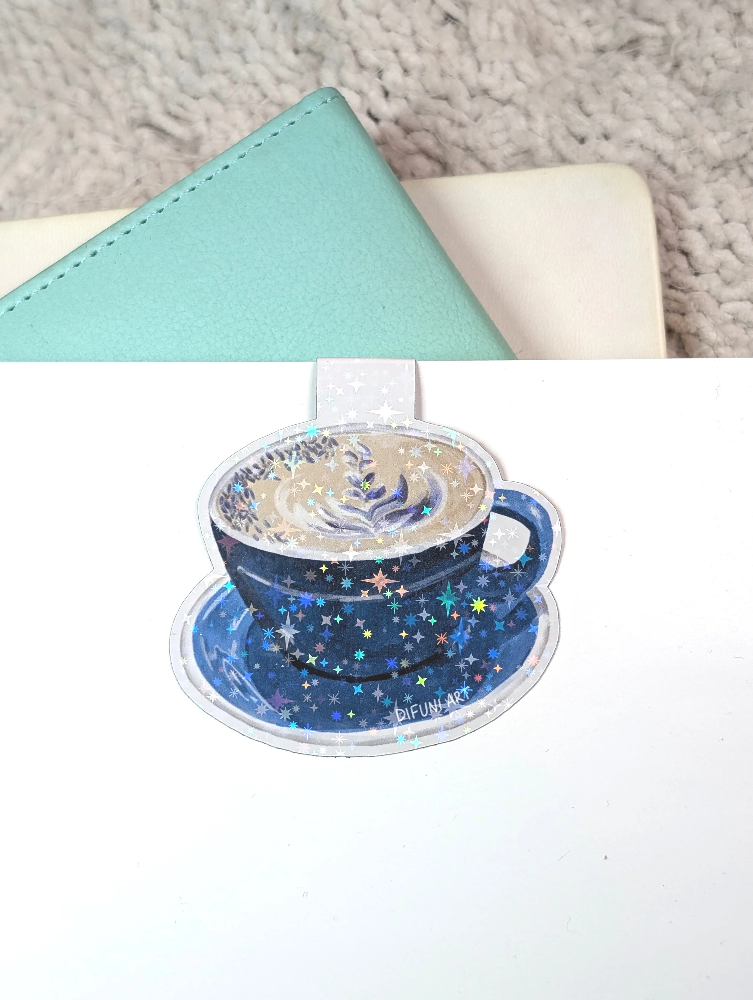 Lavender Latte Magnetic Bookmark