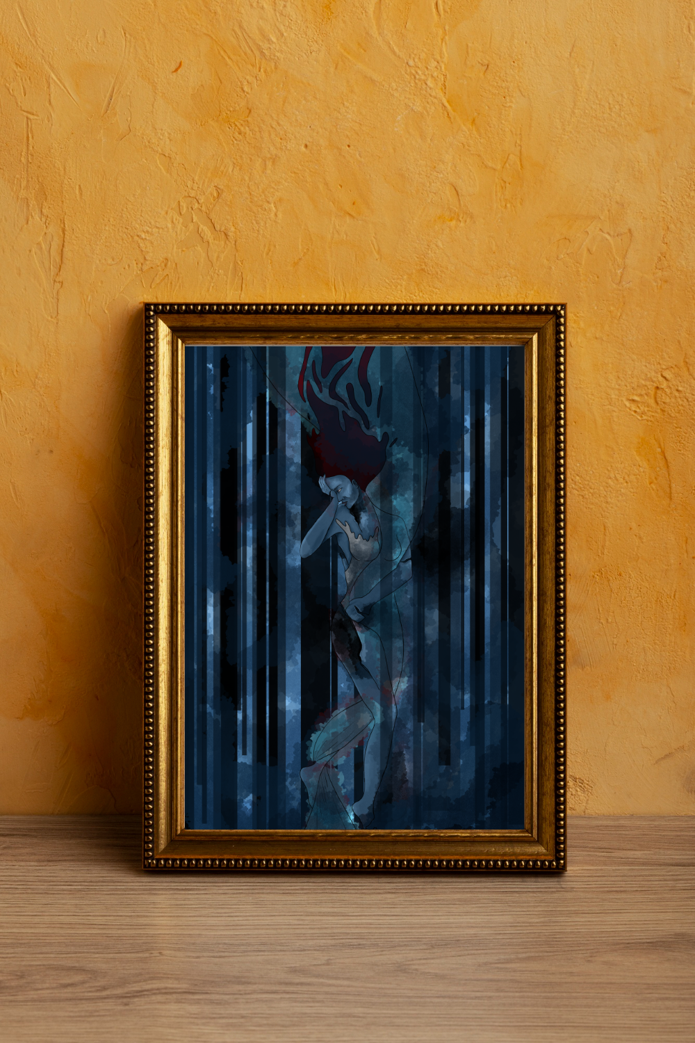 Depression Art Print | Gris Inspired