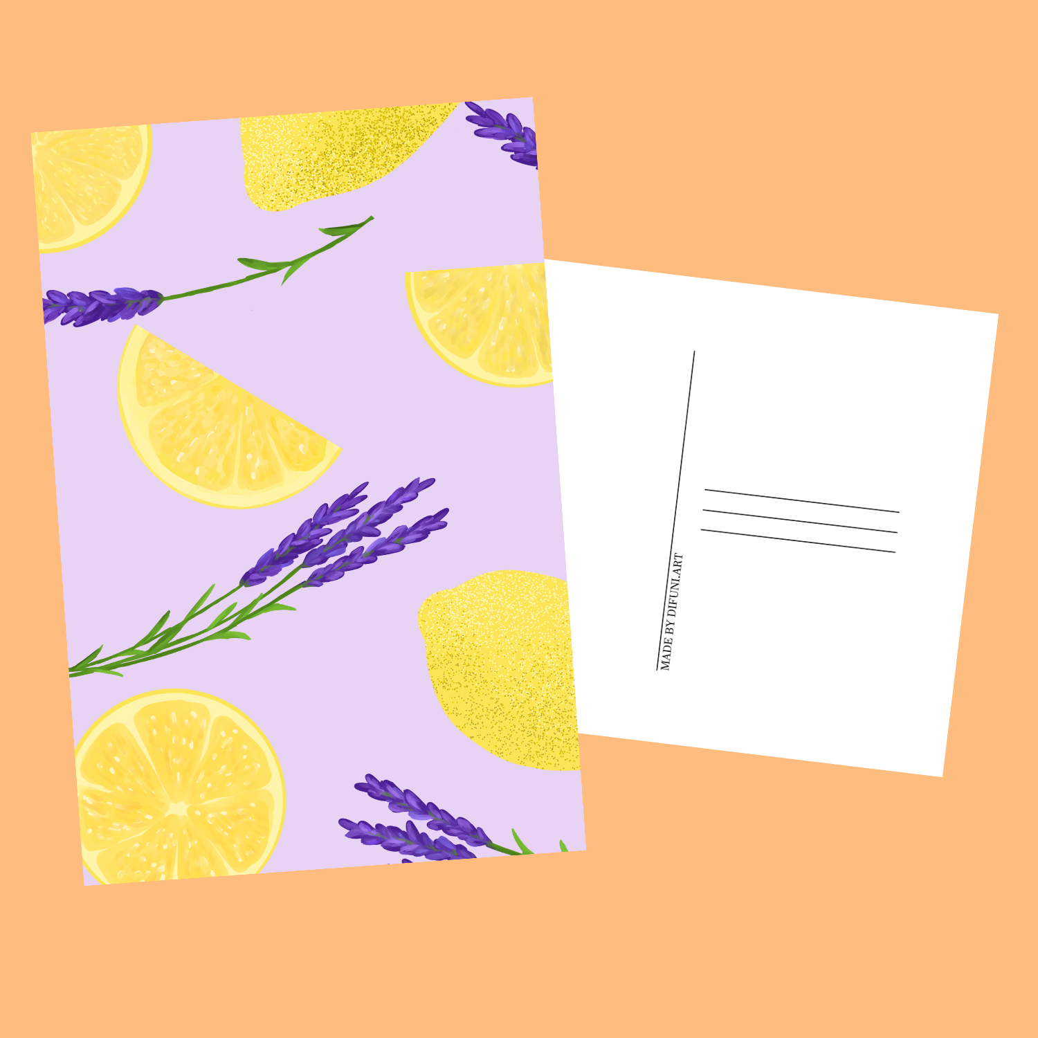 Lavender Lemon Postcard