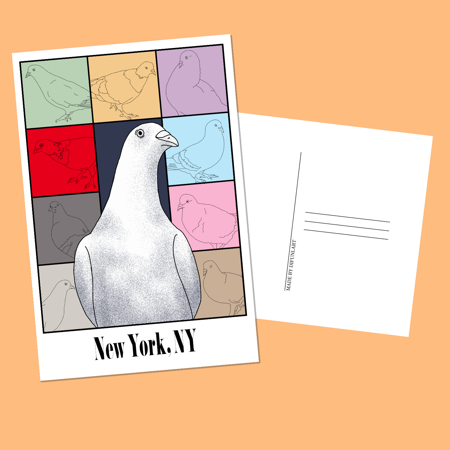 In My Pigeon Era Postcard