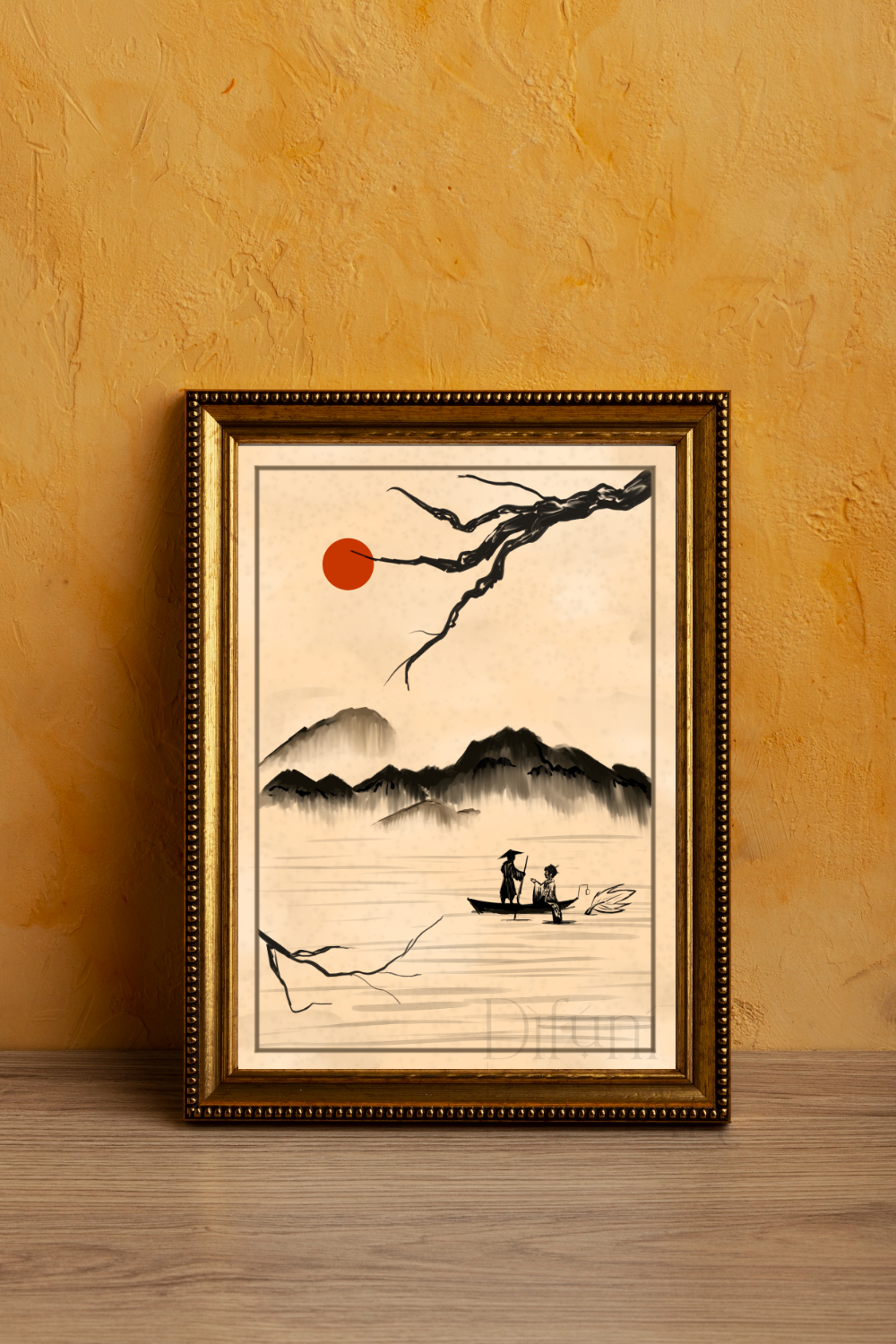 Geisha Mermaid Art Print