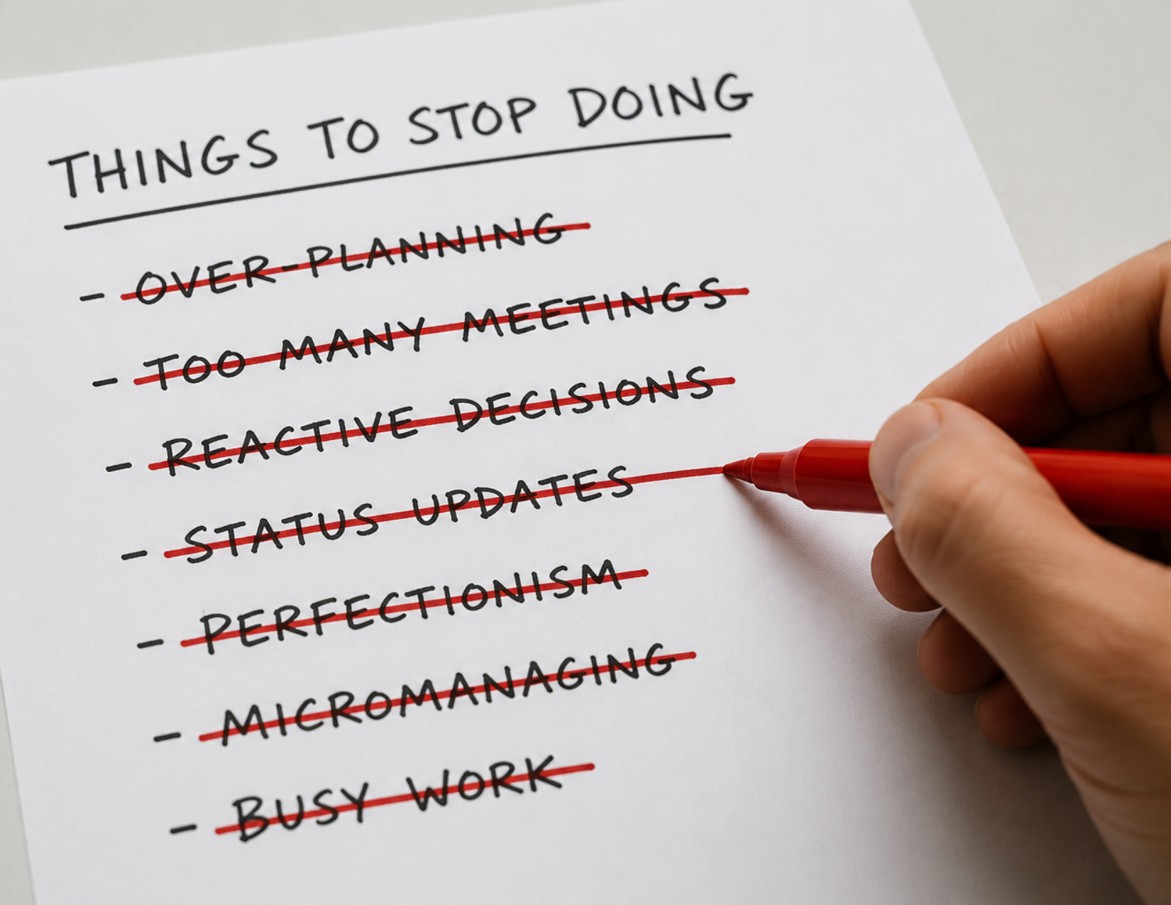 What Should Leaders Stop Doing?