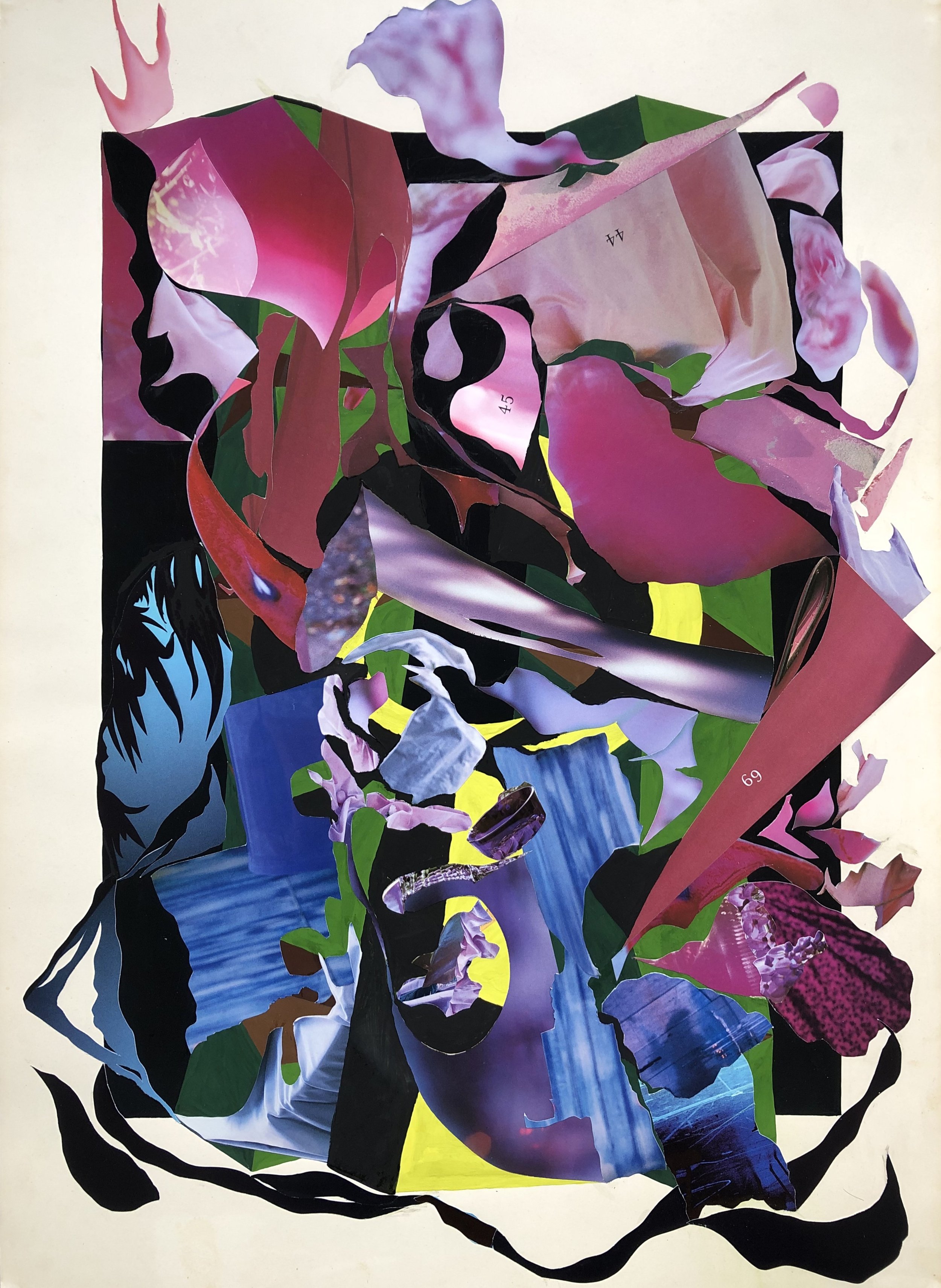 In Discovery of Joy. Original collage artwork handmade..jpeg