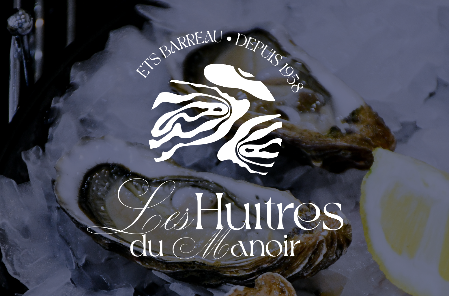 Rebranding & Identité Visuelle — Les Huîtres du Manoir - Charlie RIO GRIVAUD