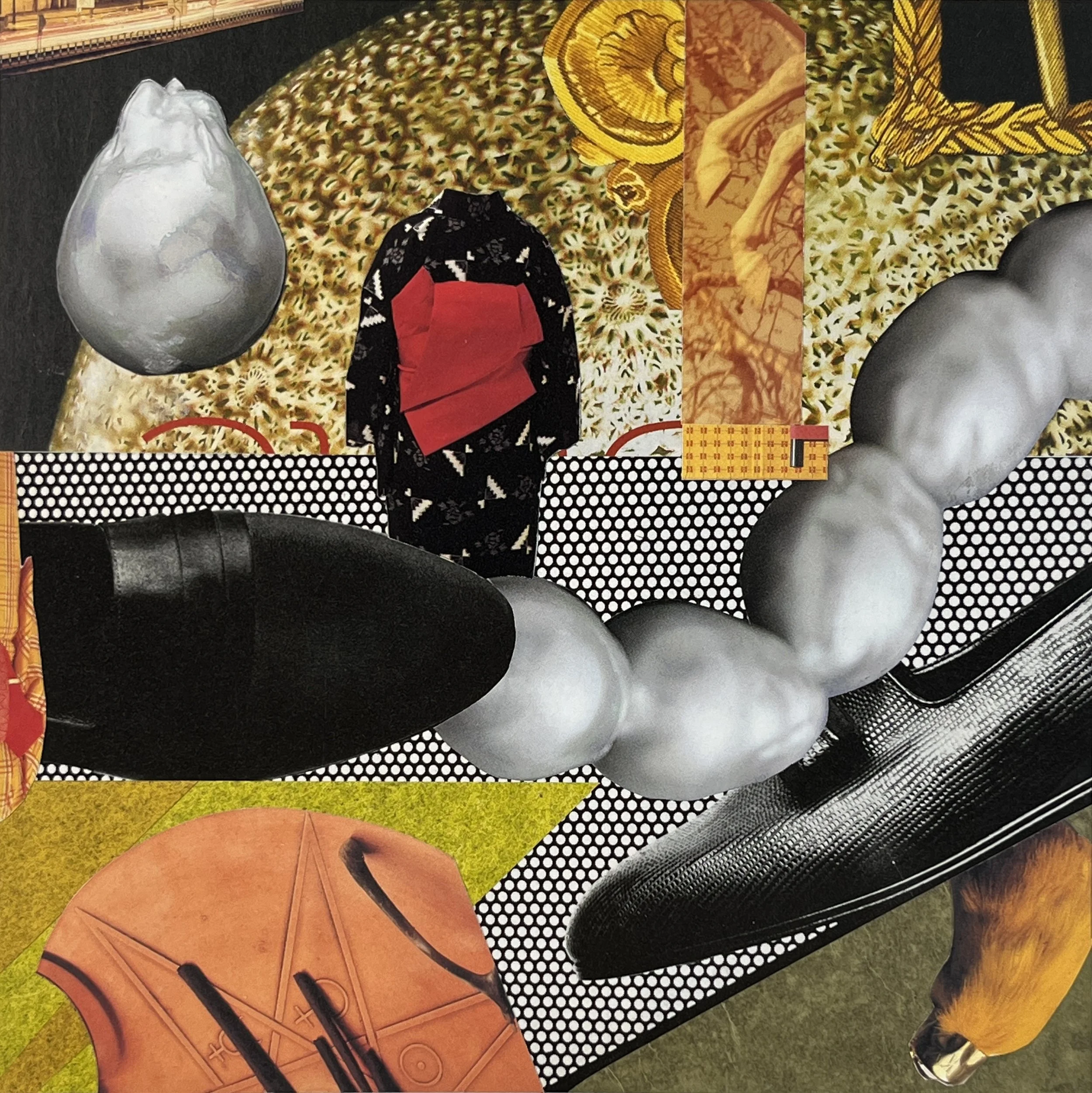 Ready to Wear. 2026 paper collage 
8.625 x 8.625