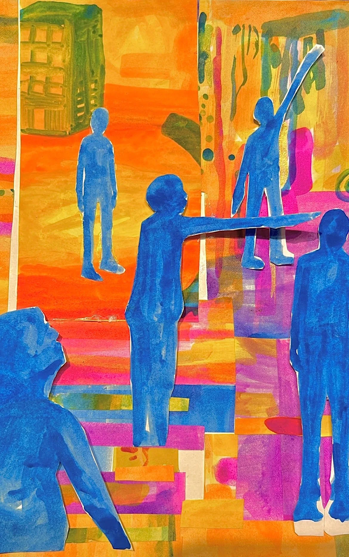 Blue People Collage 

Watercolor & collage on mixed media paper in my sketchbook 