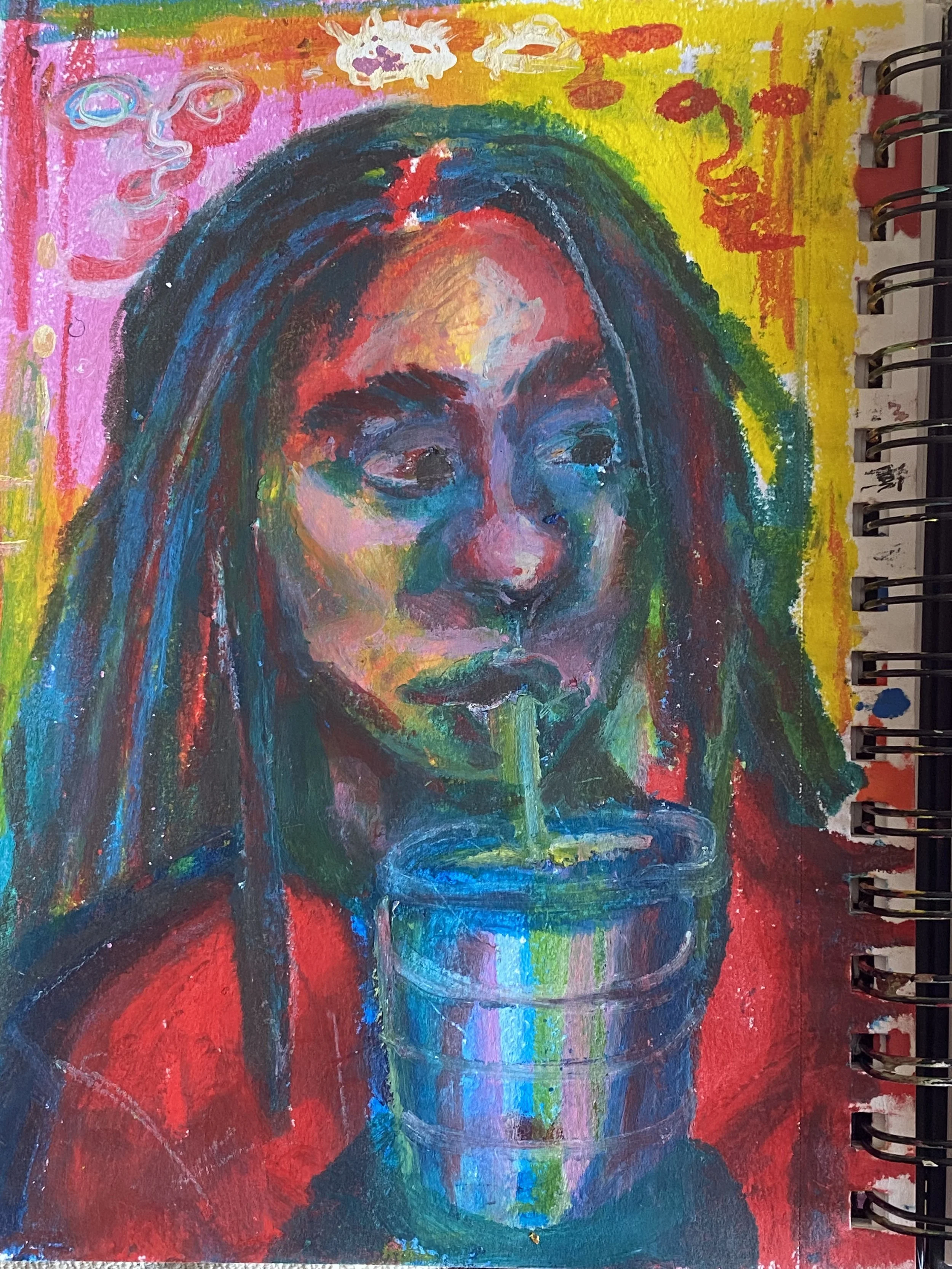 Untitled, 2022

Artist crayons on mixed media paper.