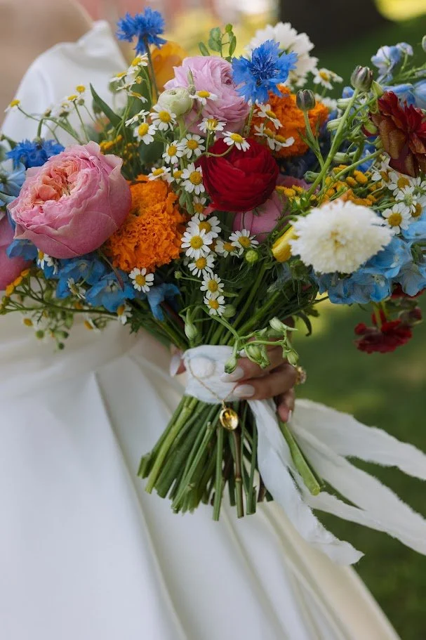 Fine Detailed Collective, WIldflower Wedding Bouquet