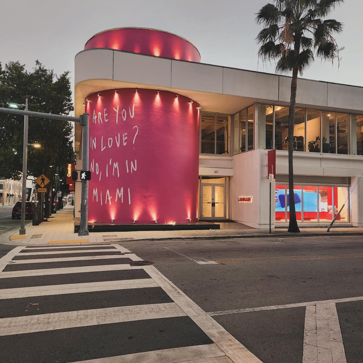 Are you in love?
No, we&rsquo;re on a site visit in Miami.

Valentine&rsquo;s Day, but make it Miami Design District. 💘