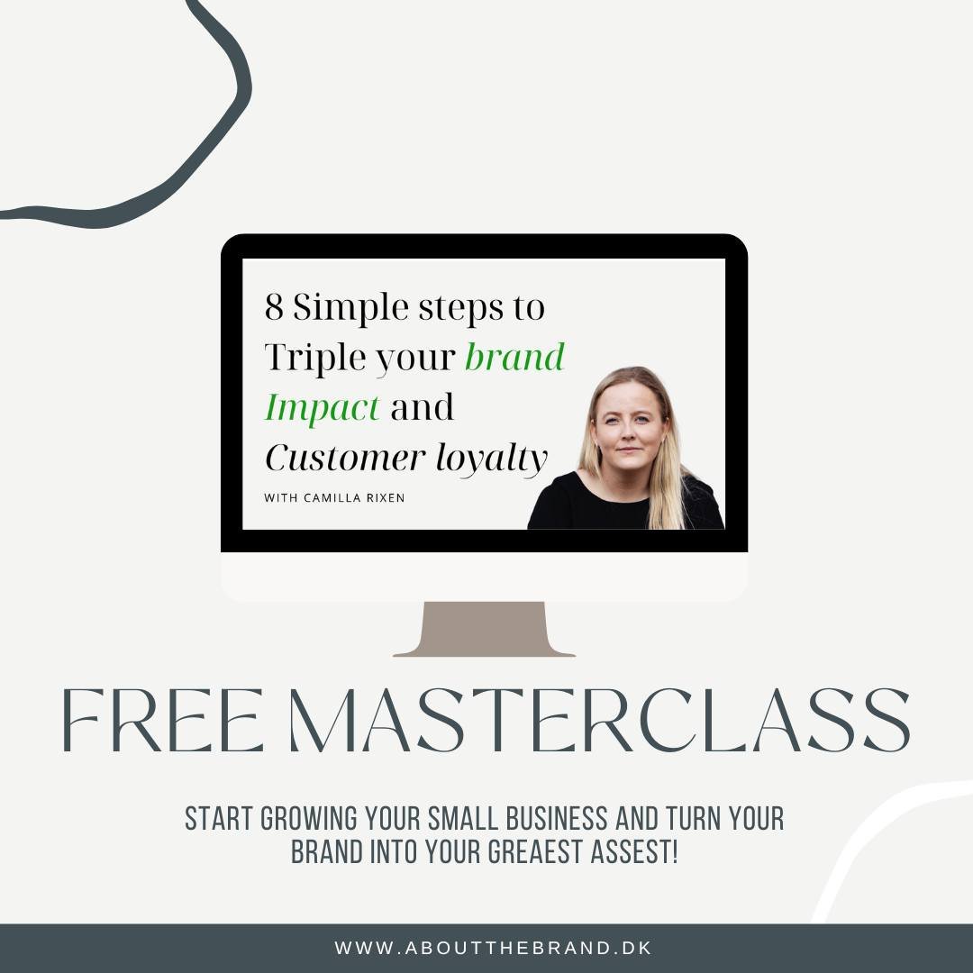 Transform your business with our Master Class &quot;8 Steps to Triple Your Brand Impact and Customer Loyalty&quot;! Here&rsquo;s what you will gain:

🔑 Clarity and Confidence: Step into your market with a brand that truly represents your vision and 