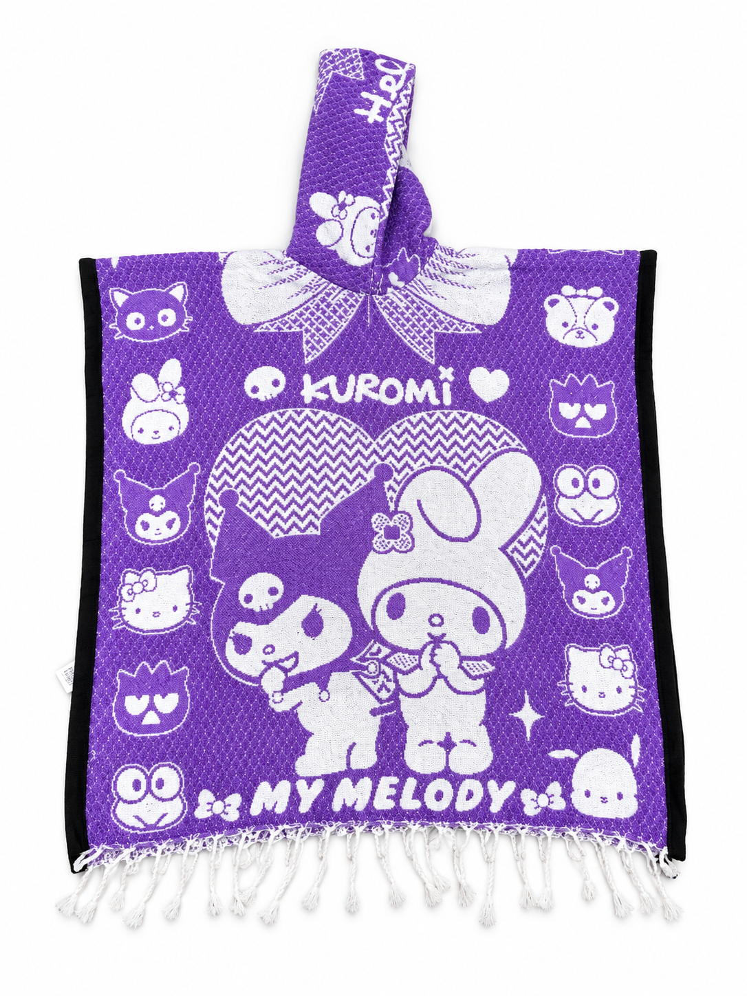 Purple Kuromi and My Melody Hooded Towel.png