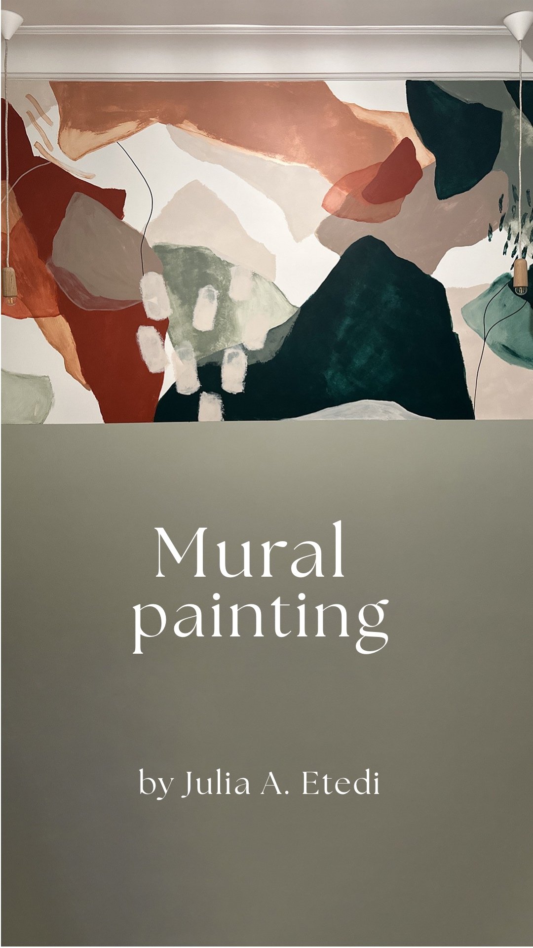 Fresque murale abstraite sur mesure : quand un mur devient une présence