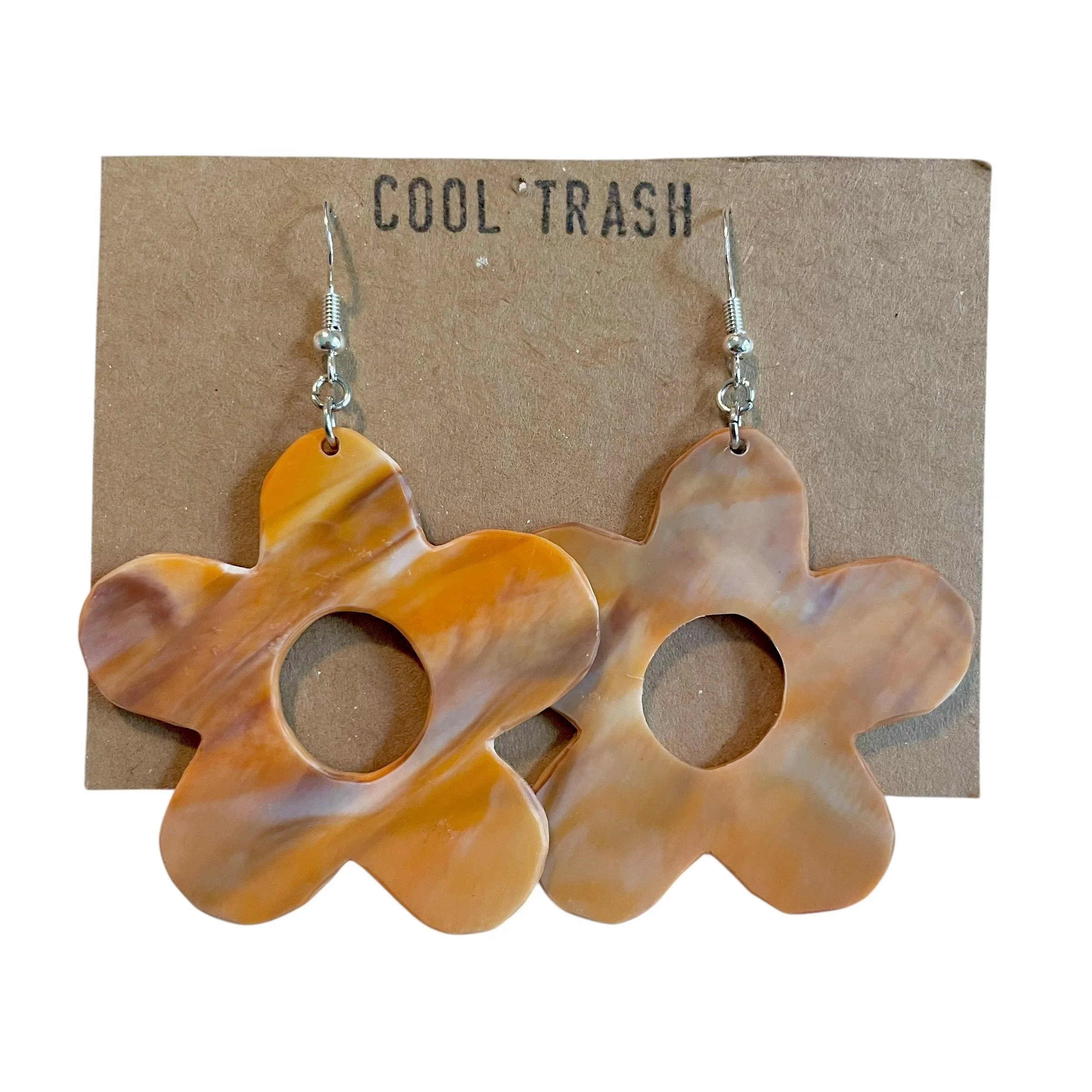 Orange Flower Dangles