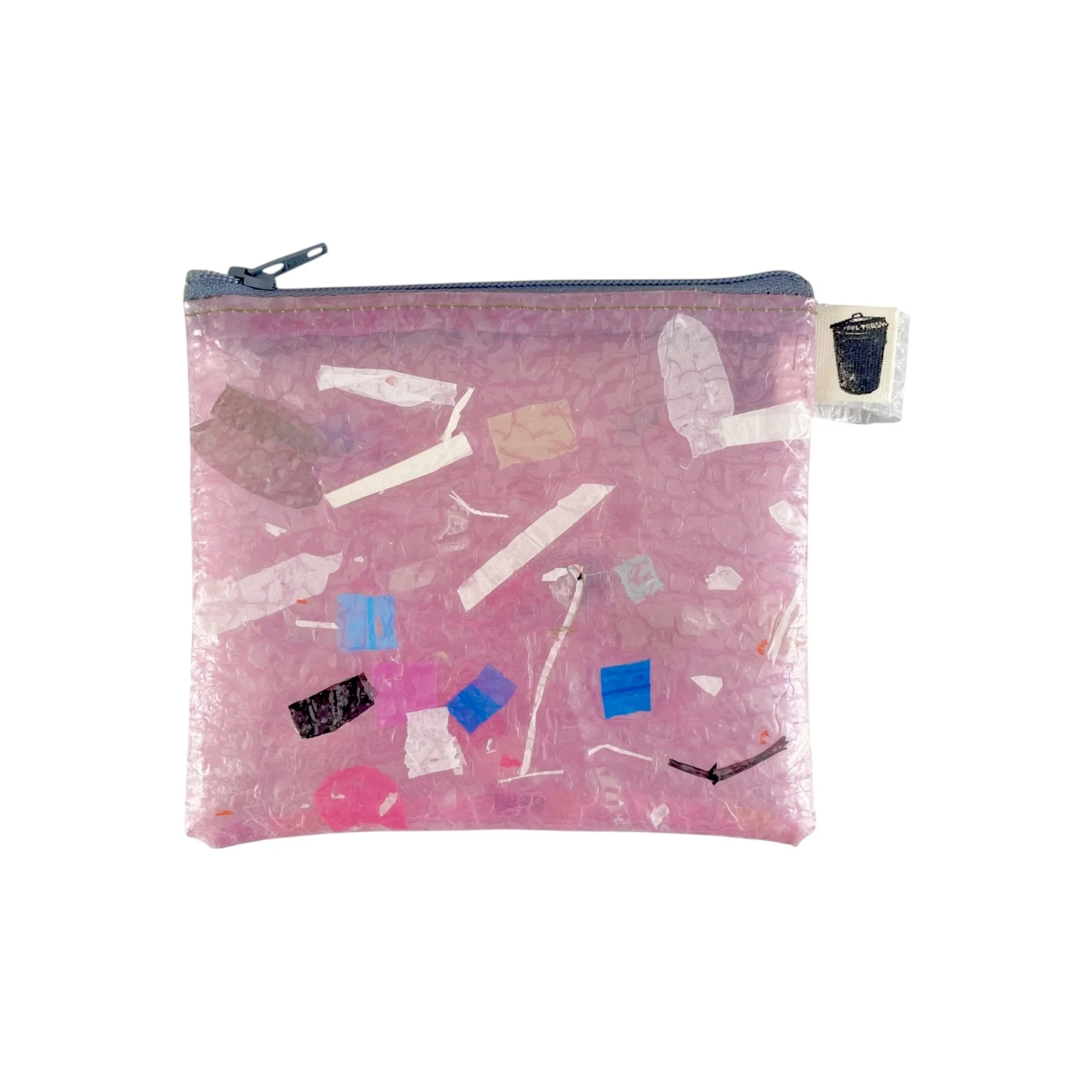 Small Pink Confetti Pouch