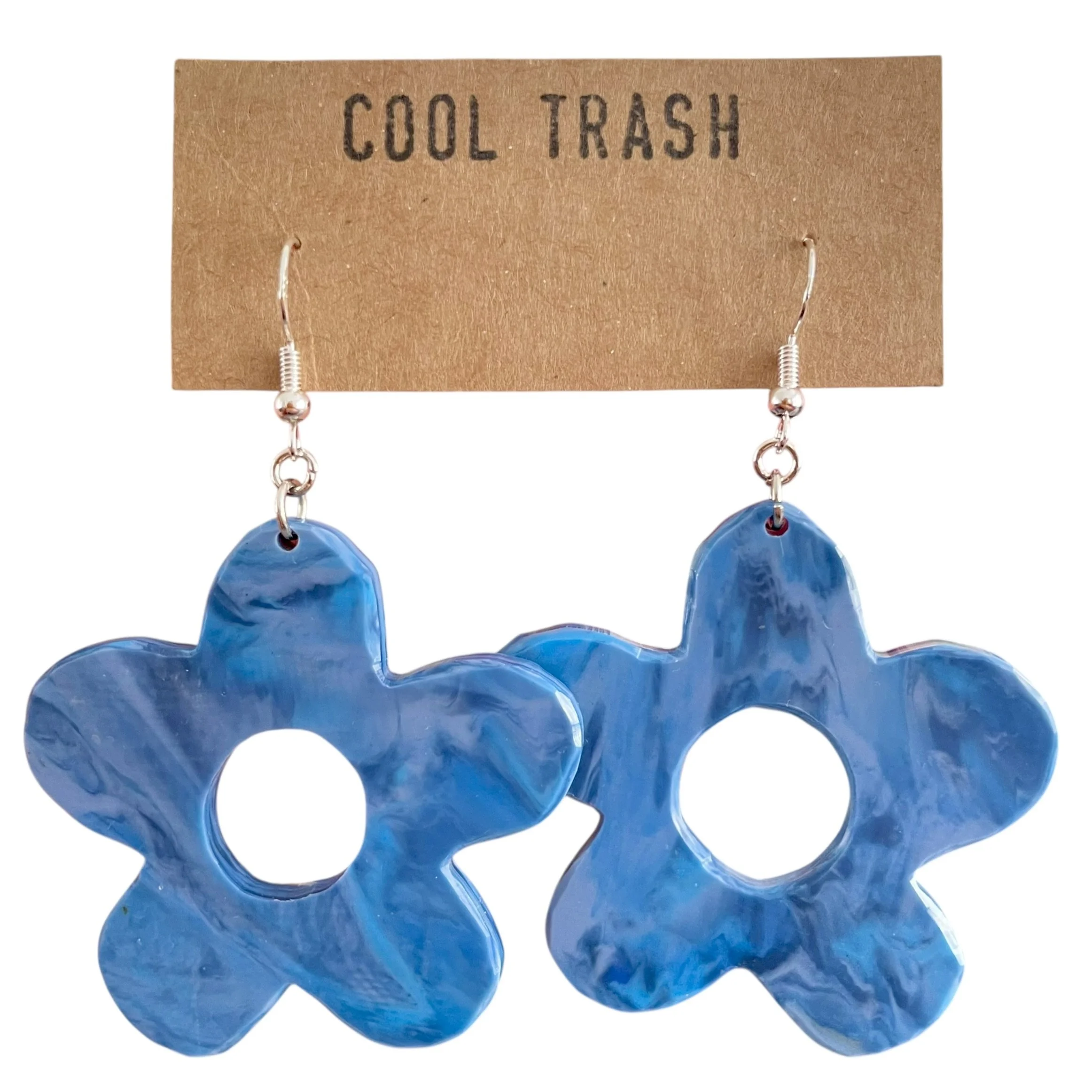 Blue Flower Dangles