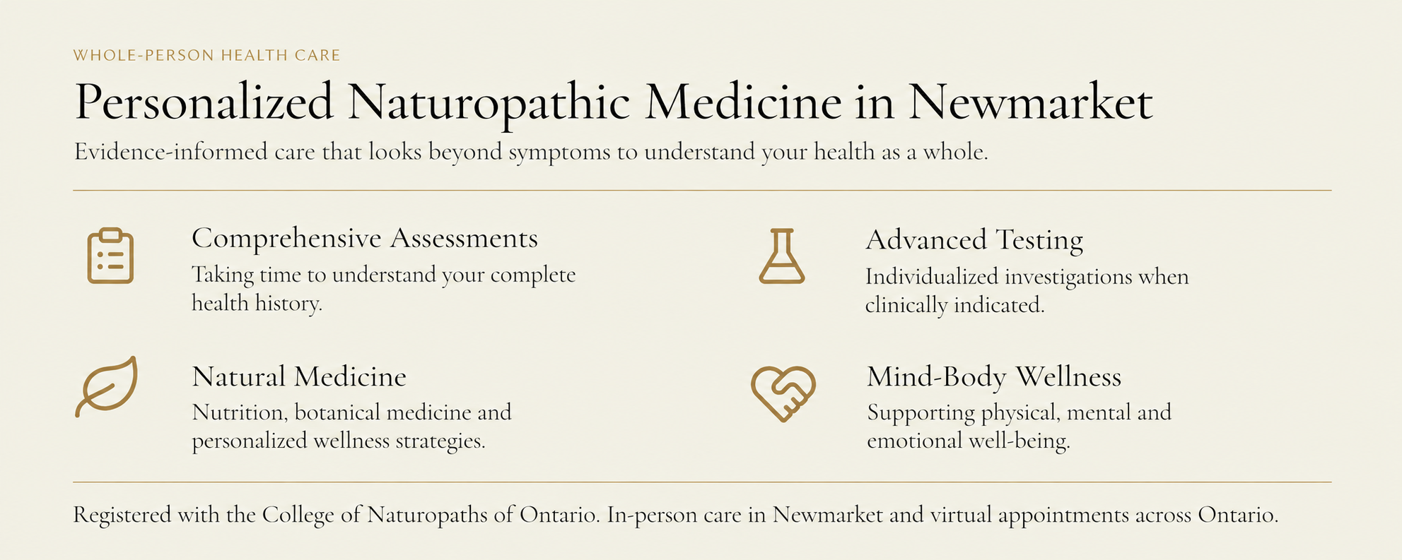 Personalized Naturopathic Care in Newmarket, Ontario