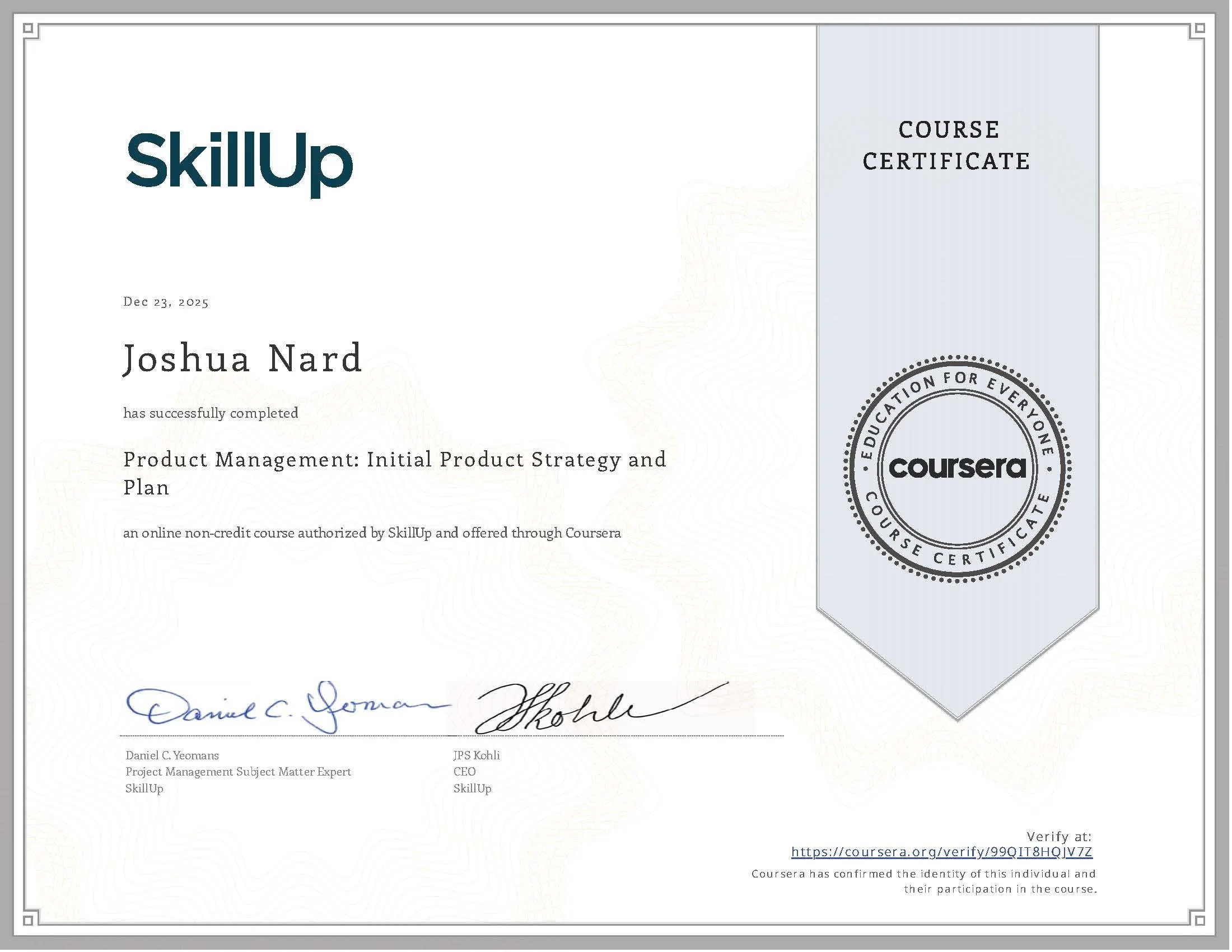 Product Management Strategy Planning