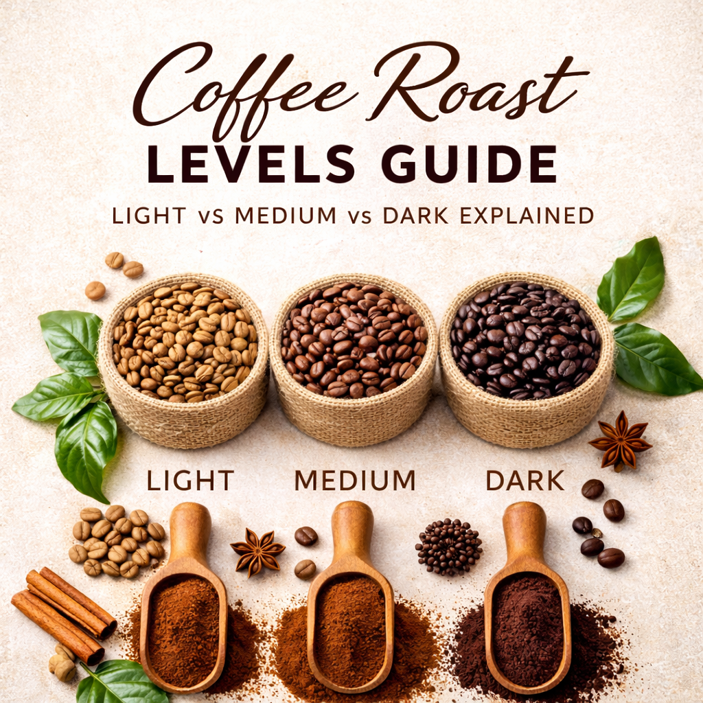 Coffee Roast Levels Guide: Light vs Medium vs Dark Explained