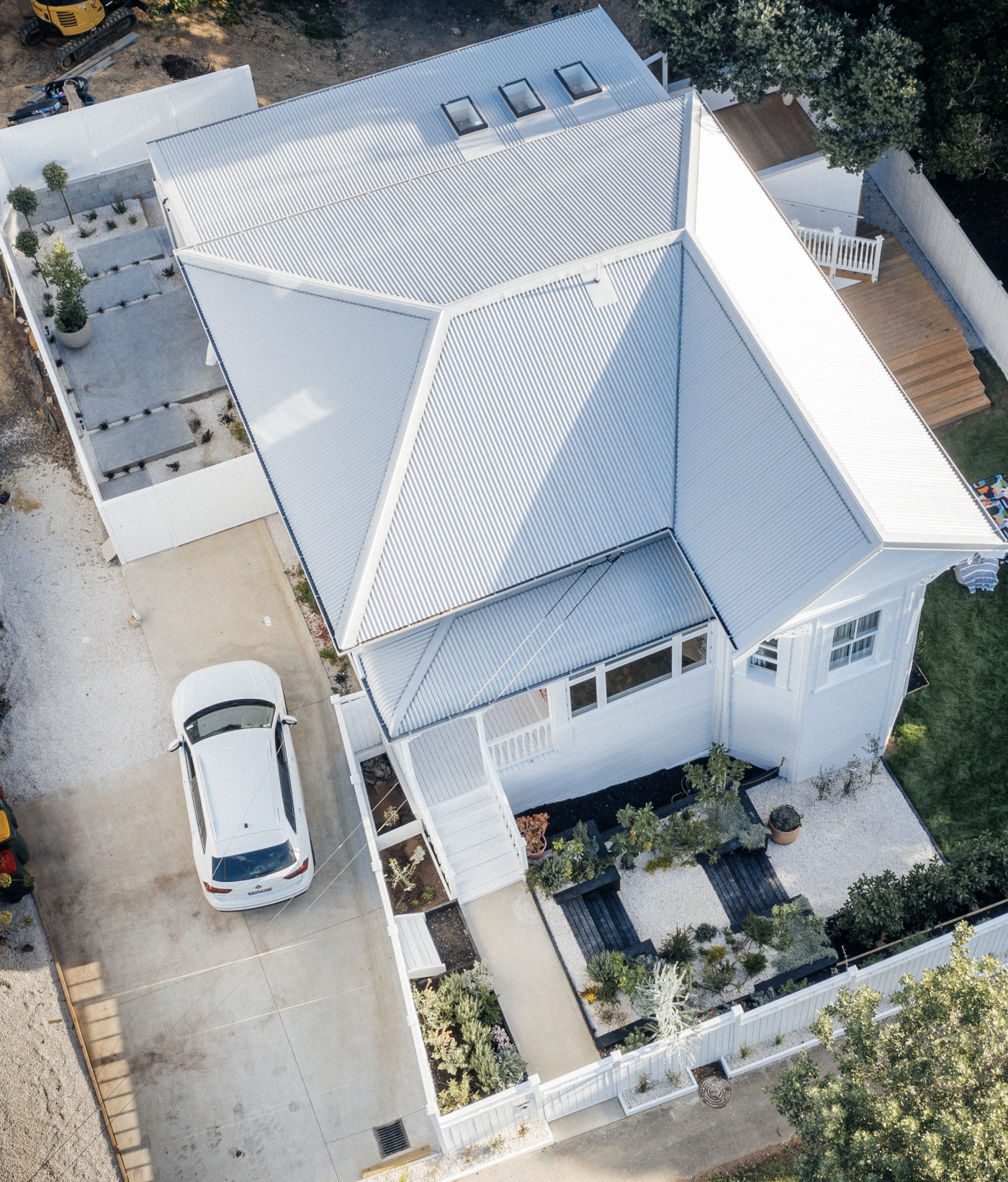 Birds Eye view of newly completed building project