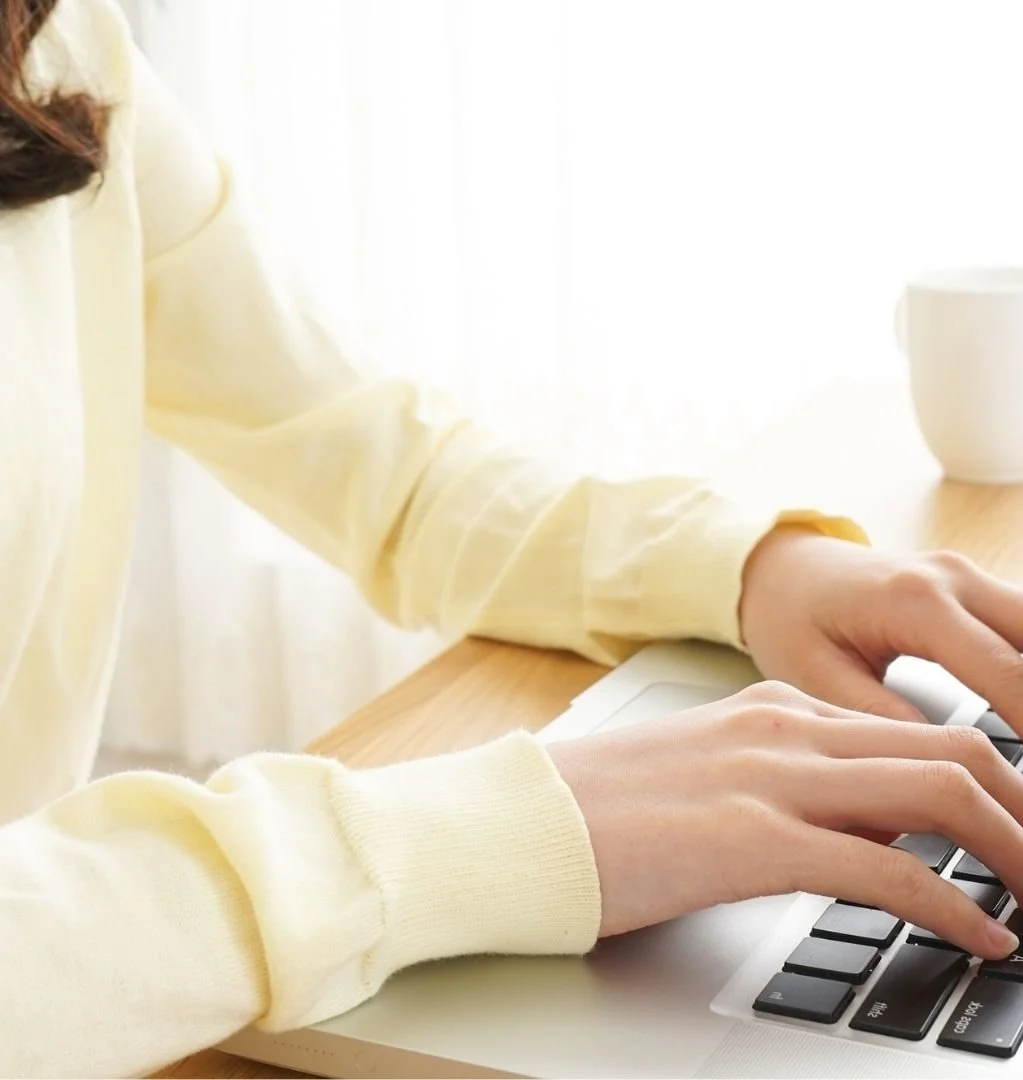 Website redesign on Mindful beginnings website by Angela Meredith of Less Stress Design in Fort Mill, SC.