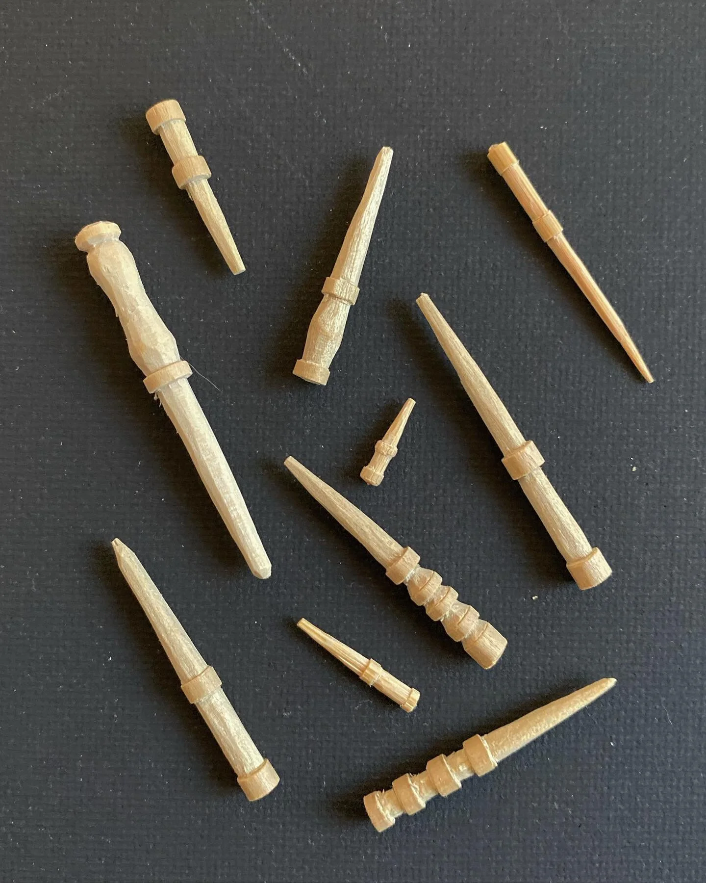 Introducing micro-wands! These tiny carved wands range in style and size from 1/2 inch to 2 inches. They come in a variety pack of 10 to share with your whole magical crew! 
Use promo code HOLIDAY23 to get 20% off these wands and everything else on t