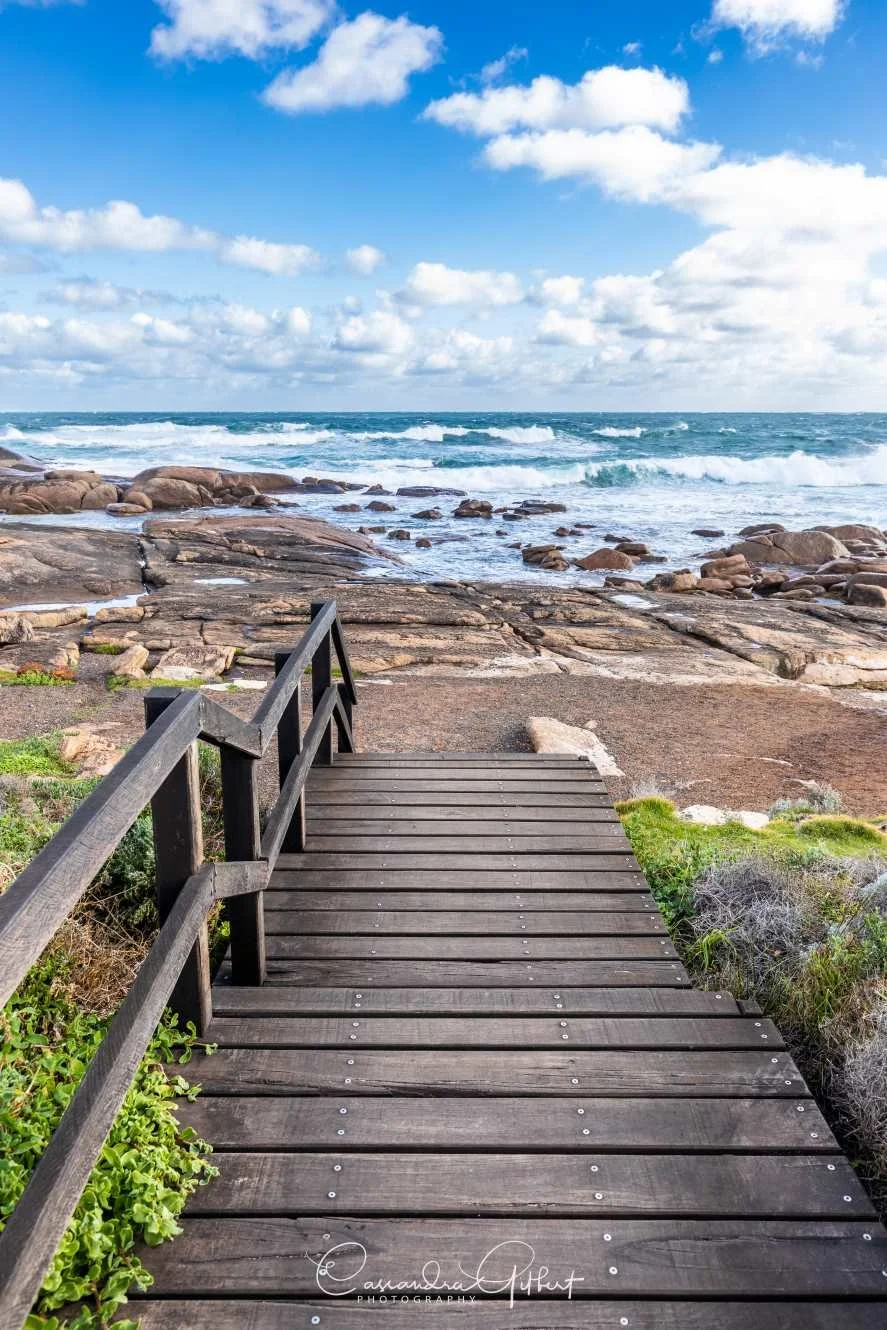 Cape Leeuwin water wheel stairs