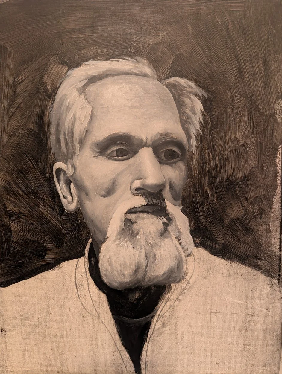 Oil Glazing after B&W Tonal base