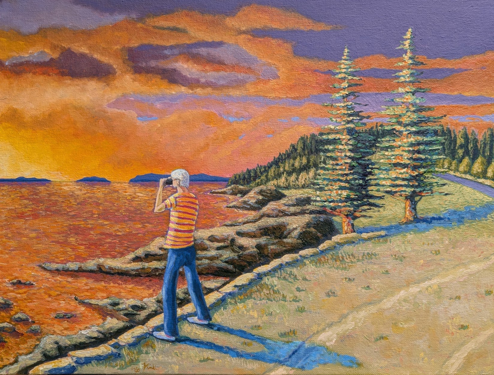 The Artists view. 11x16 2026. Oil on canvas board. 