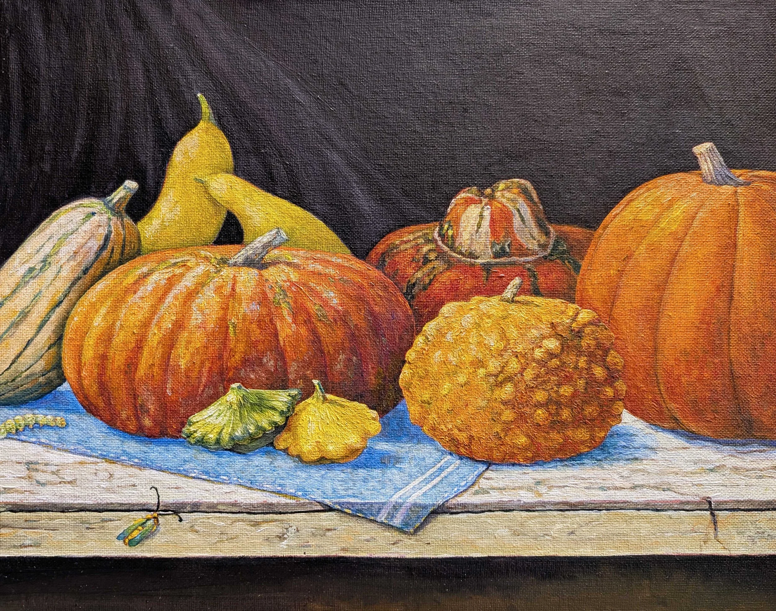 Squash 11x14 2025. Oil on canvas board.   (Available)   