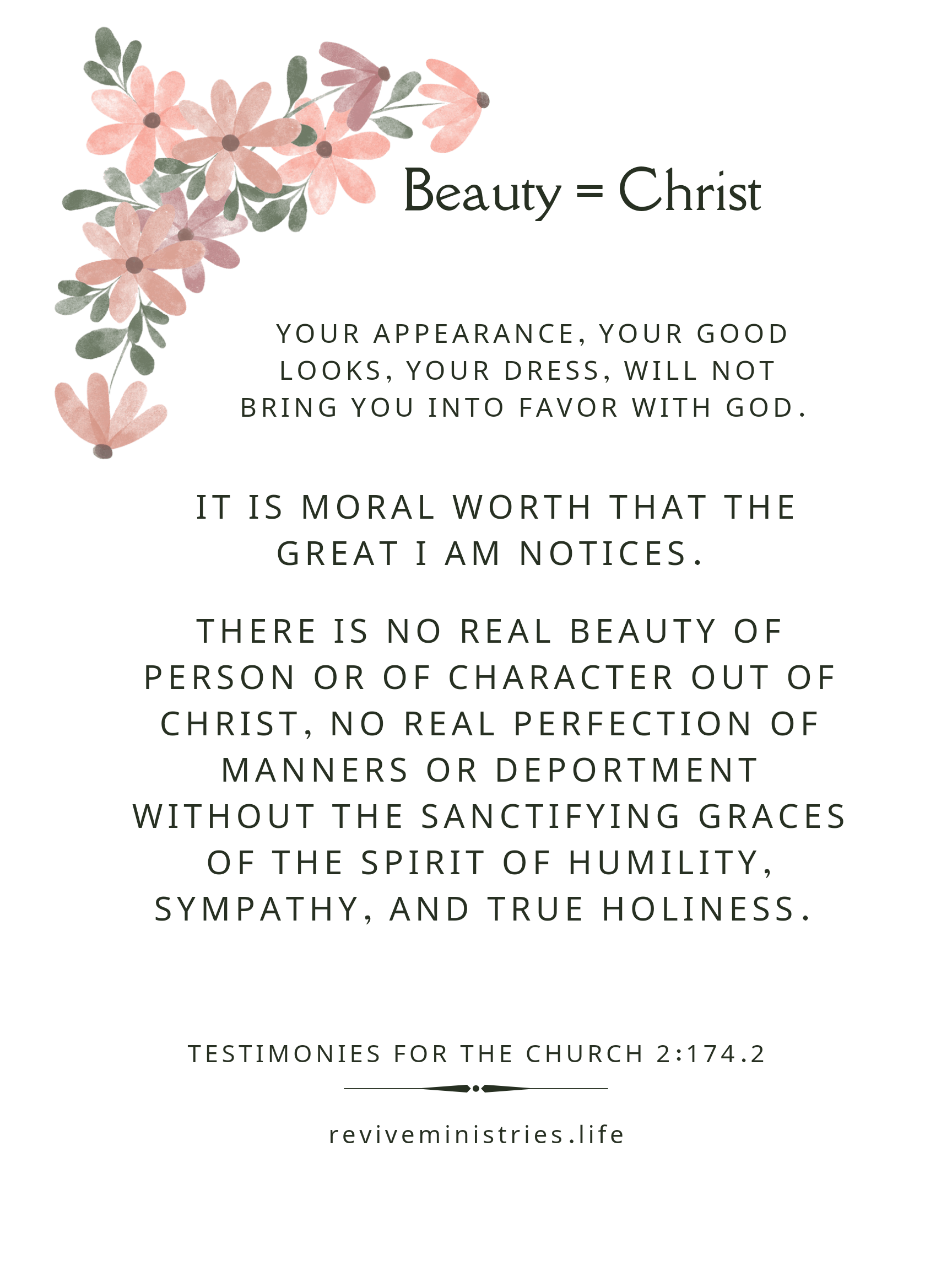 Beauty = Christ