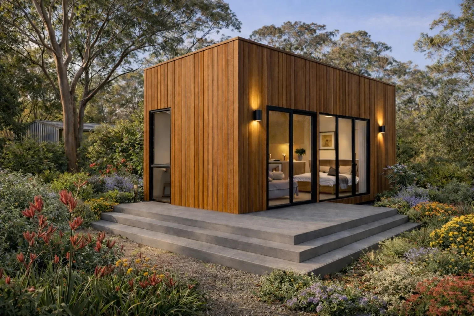 Architectural modular home built in Victoria