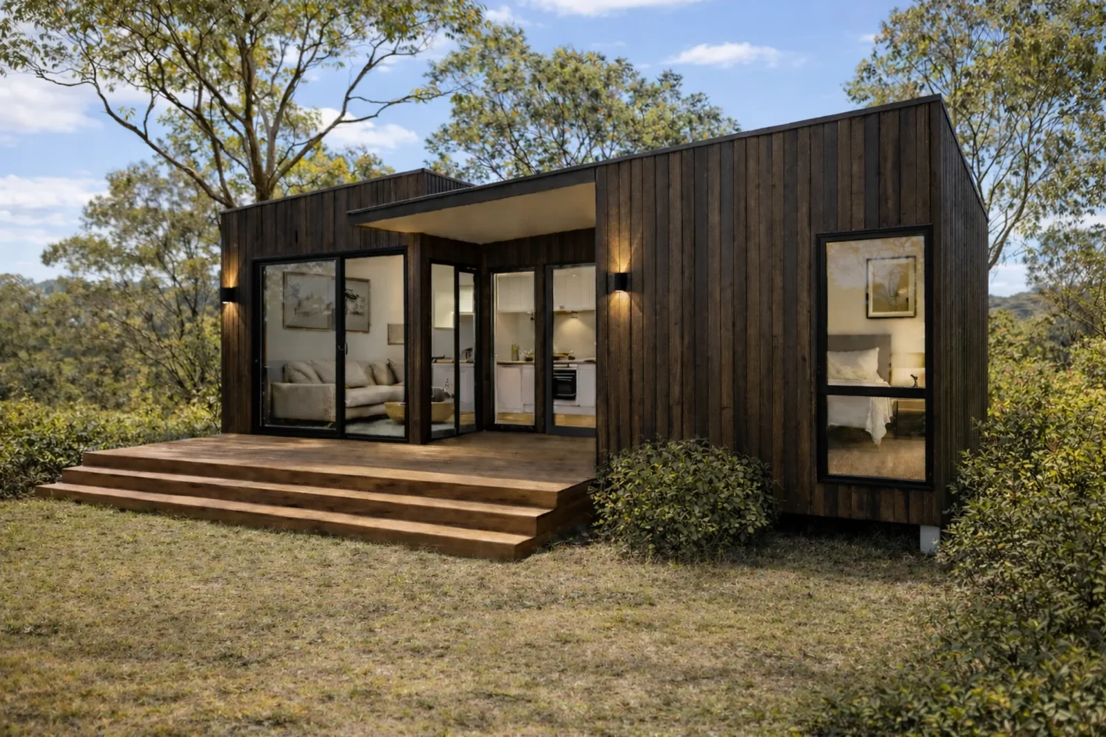 Architectural modular home built in Victoria
