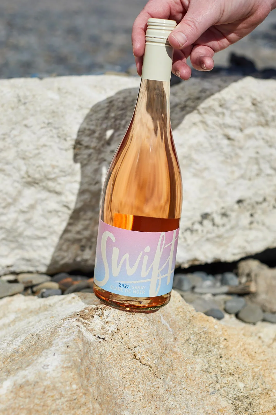 Bottle of Swift Wines 2022 Gamay Blanc de Noir